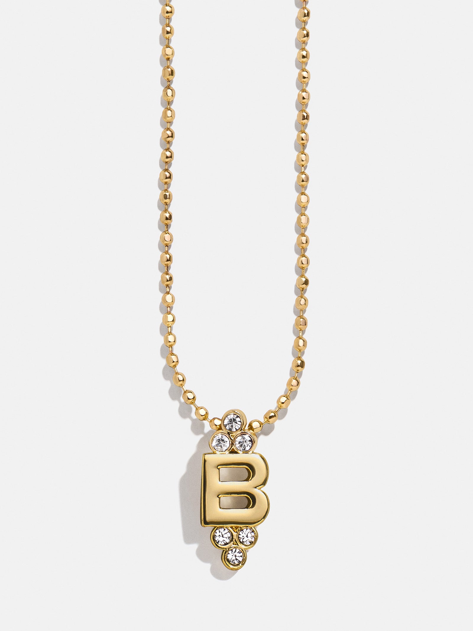 Premium Initial Triad Necklace - Gold & Pavé