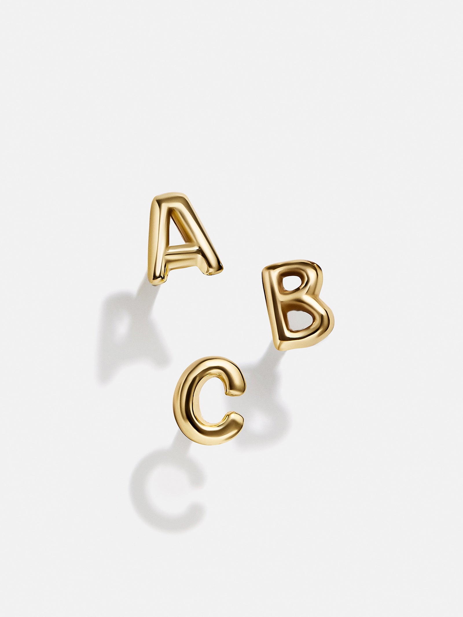 Ultimate 18K Gold Initial Earrings - Personalized Luxury