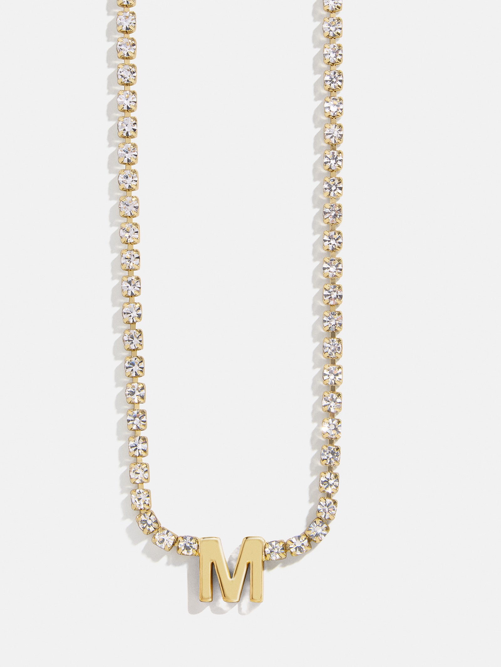 Premium Ruth Initial Tennis Necklace - Gold/Pavé | Ultimate Personalized Jewelry