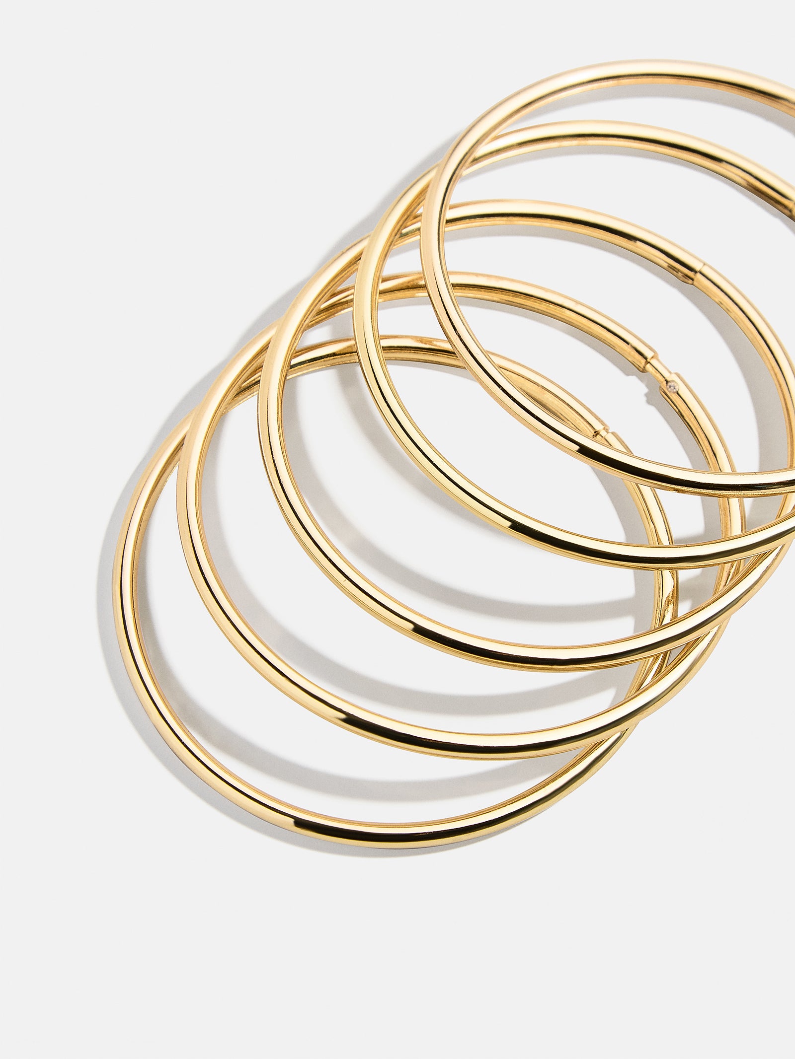 Premium Alexia Stackable Bangles - Gold Collection