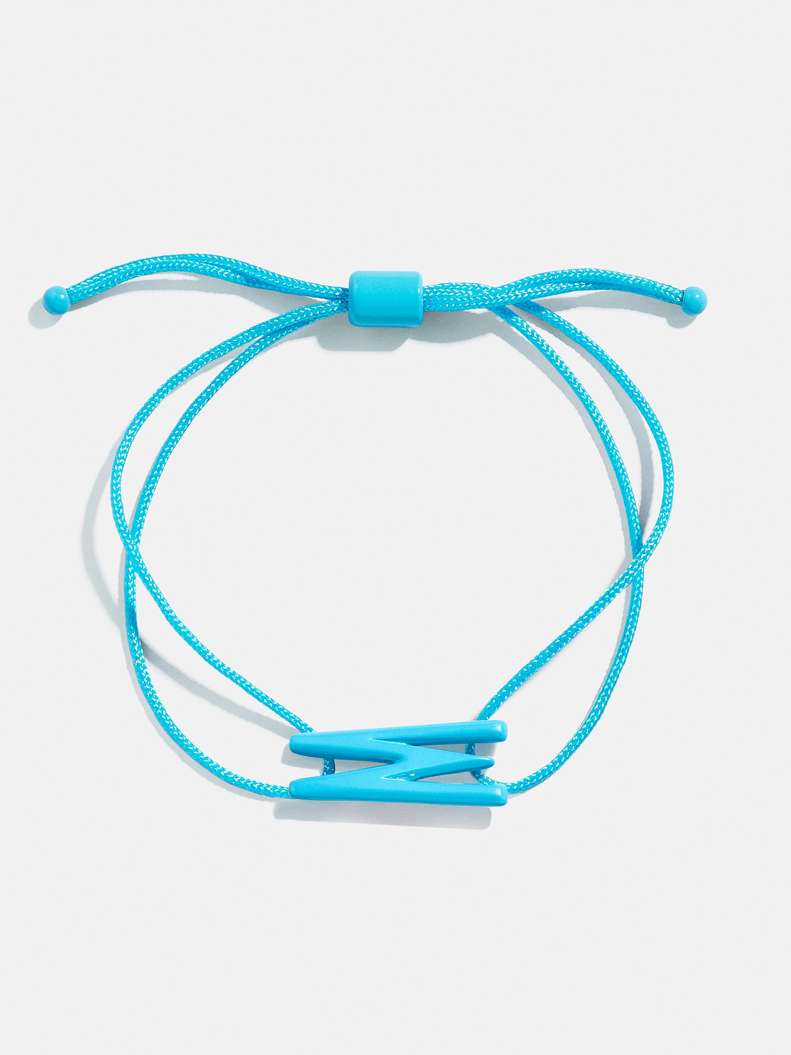 Premium Aqua East West Initial Cord Bracelet - Personalized Style