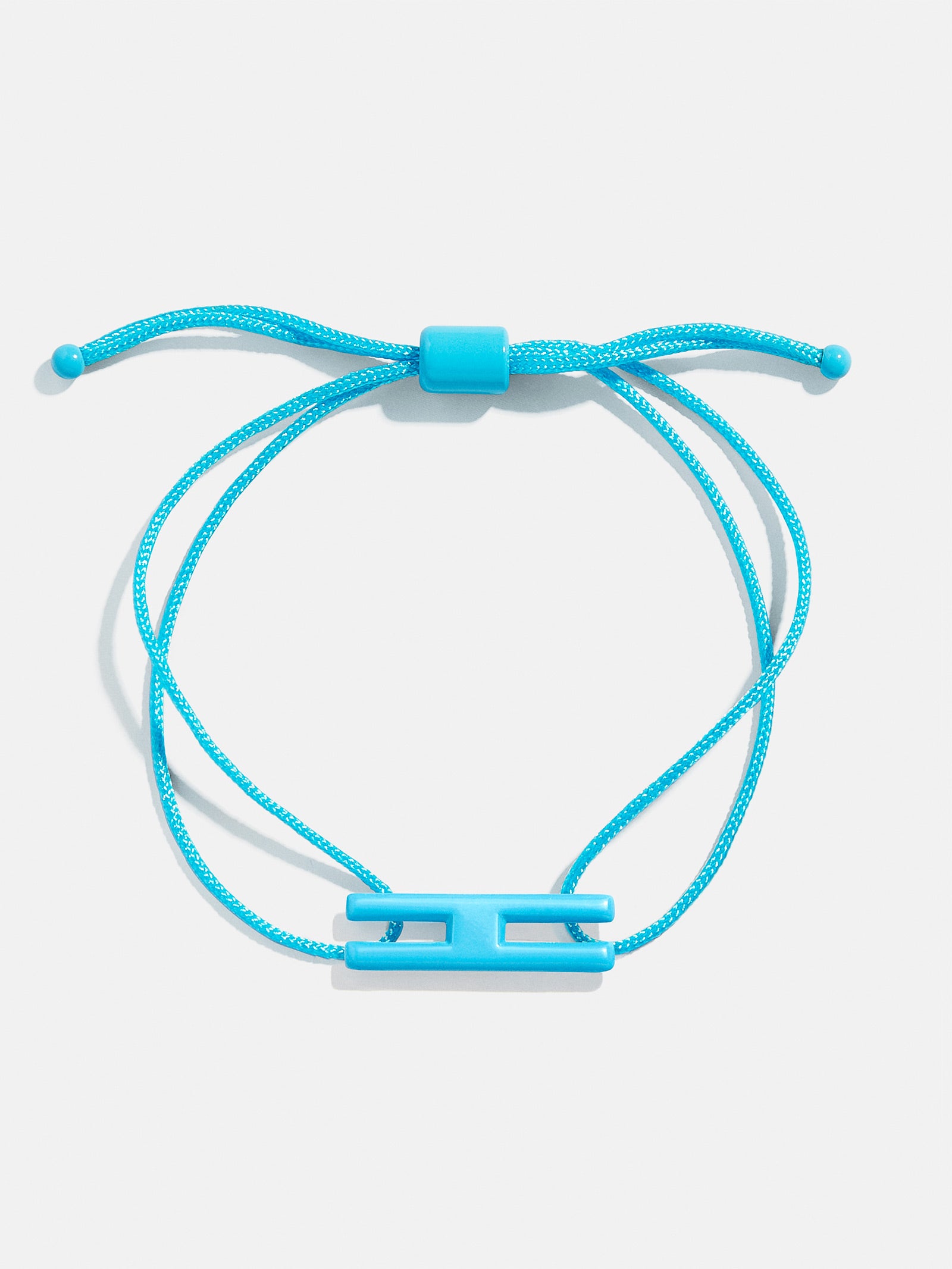 Premium Aqua East West Initial Cord Bracelet - Personalized Style