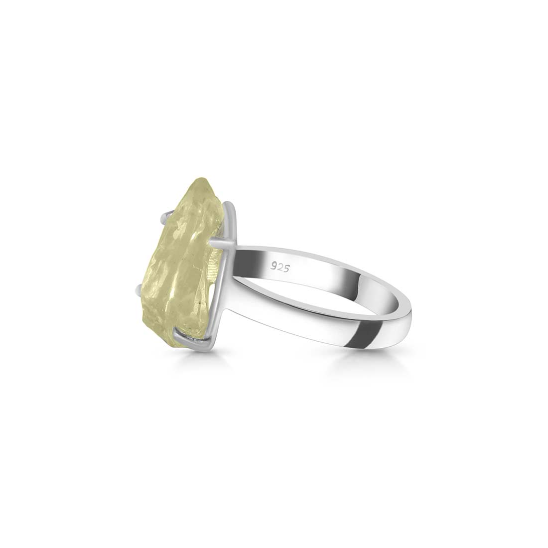 Premium Libyan Desert Glass Statement Ring - LDG-R-4