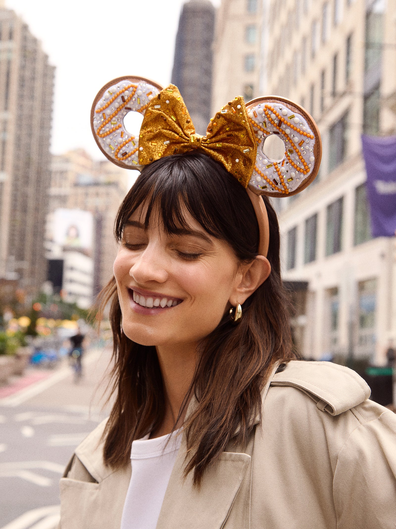 Premium Minnie Mouse Donut Ears Headband - Disney Style Statement