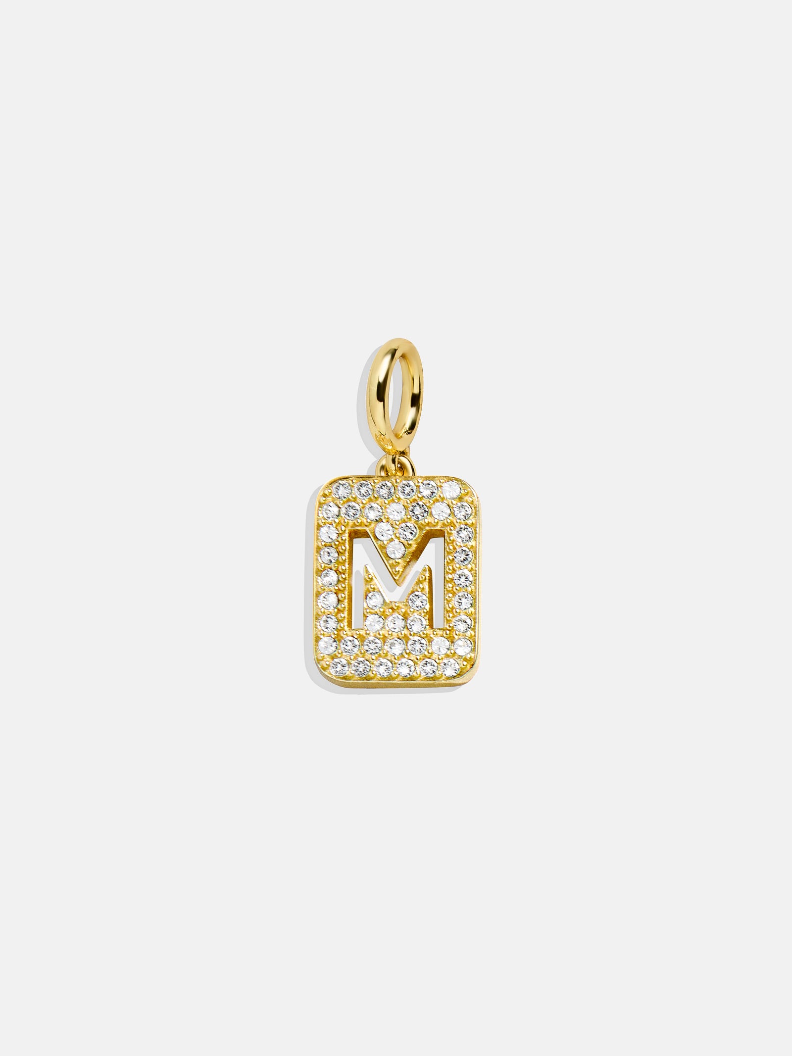 Premium Initial Cluster Charm Necklace - Modern Pave Design