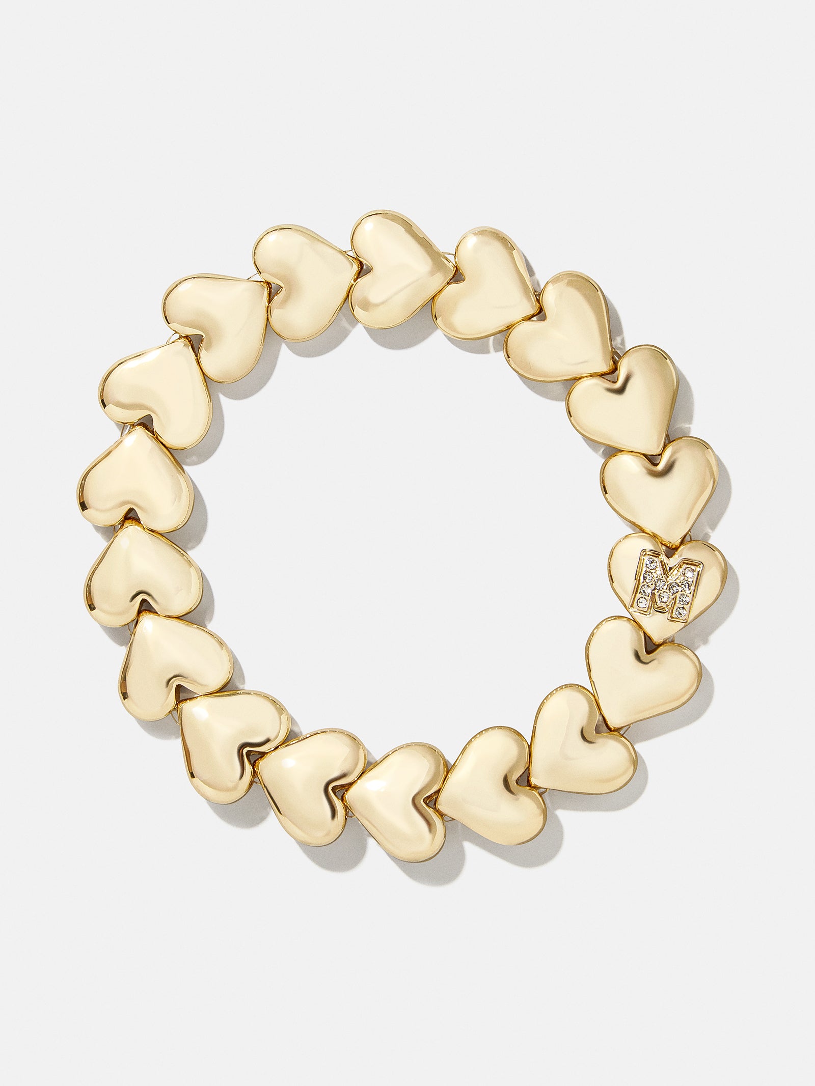 Premium Caroline Initial Bracelet - Gold/Pavé with Custom Initial