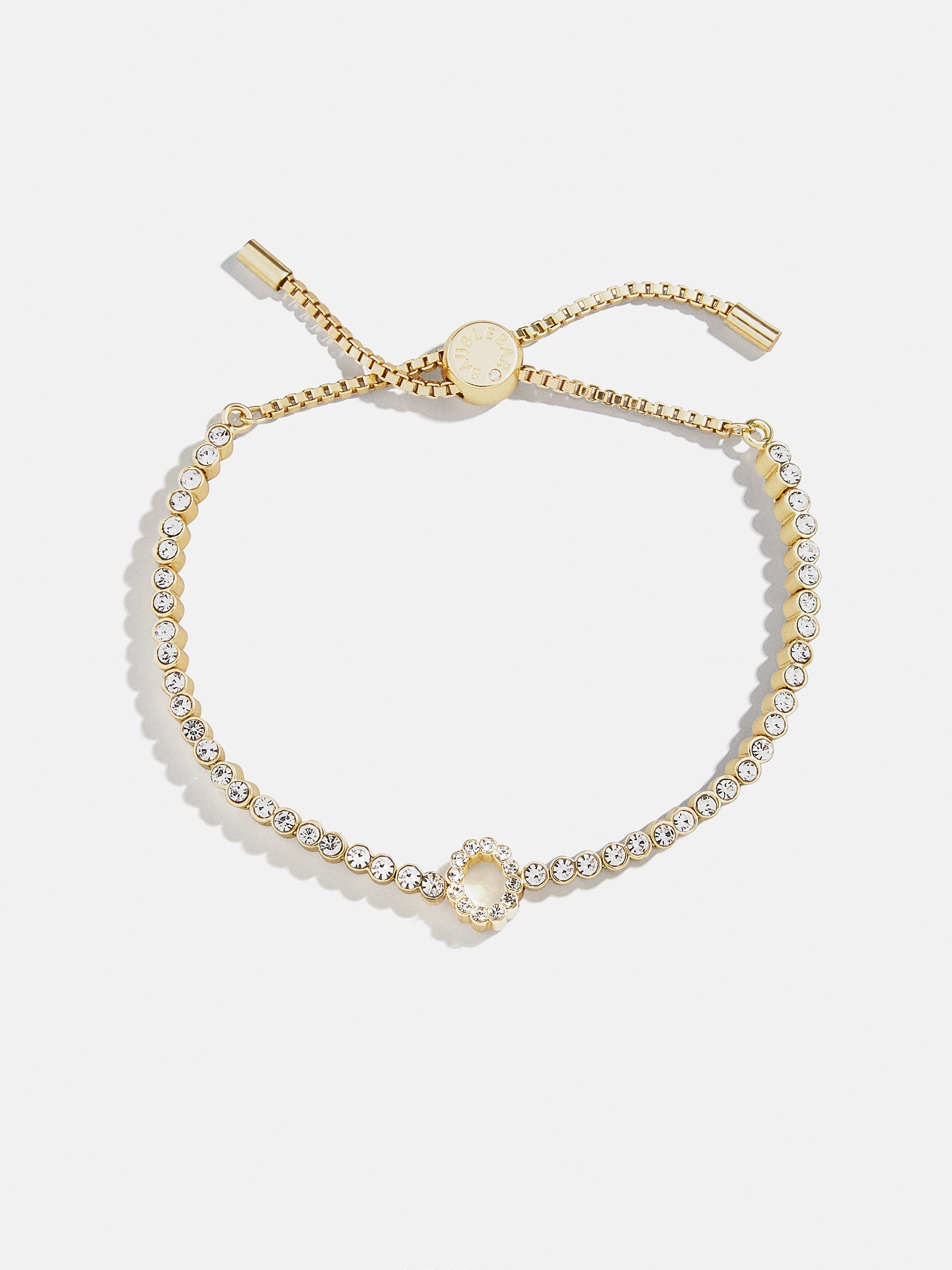 Premium Tennis Initial Bracelet - Gold & Pavé