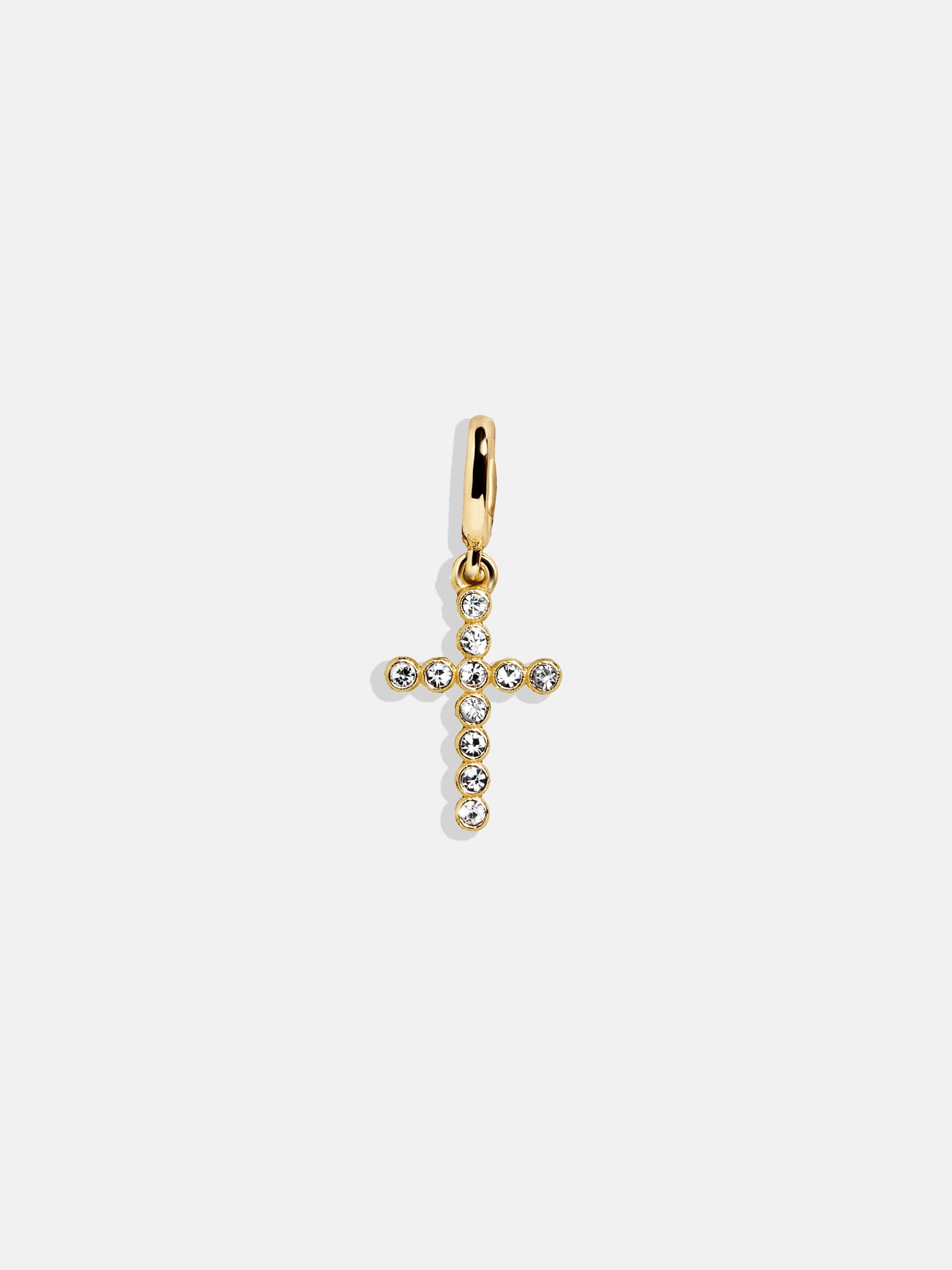 Premium Faith Cluster Charm - Bezel Cross Necklace