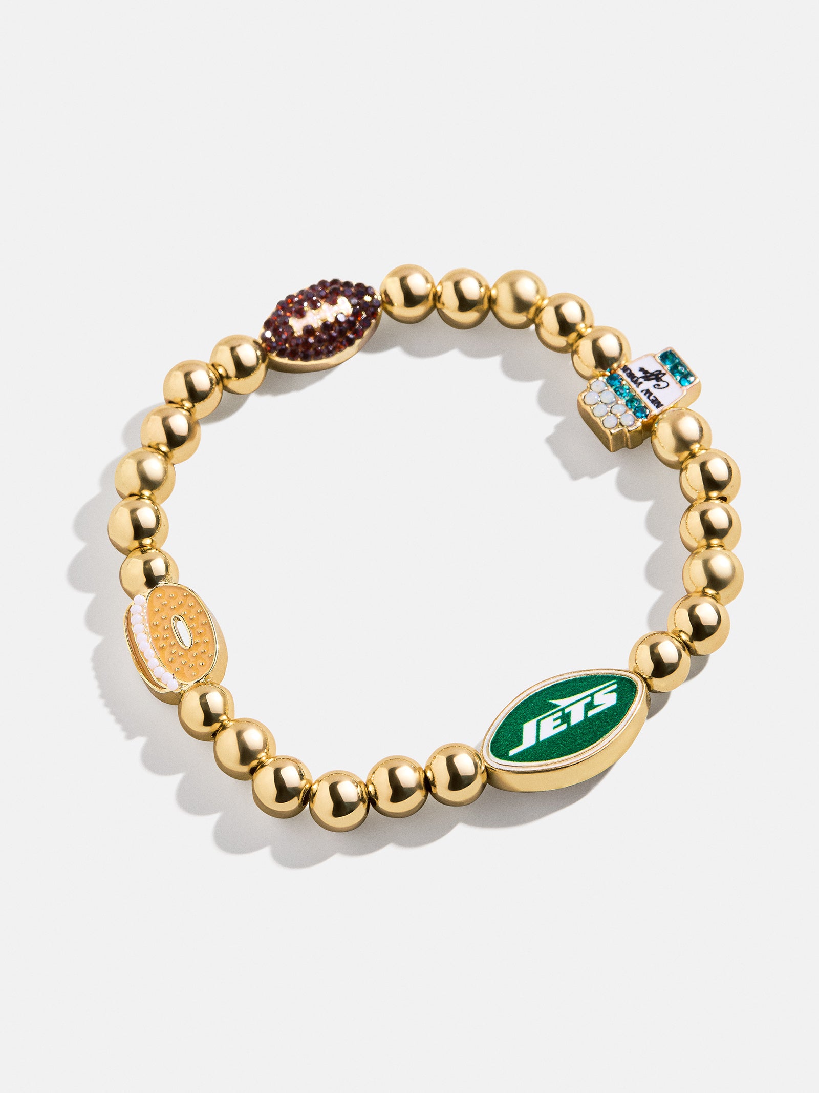 Premium New York Jets NFL Charm Bracelet - Ultimate Fan Accessory