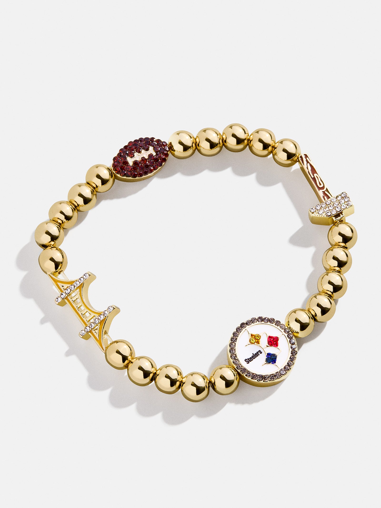 Premium Pittsburgh Steelers NFL Charm Bracelet - Ultimate Team Spirit Jewelry