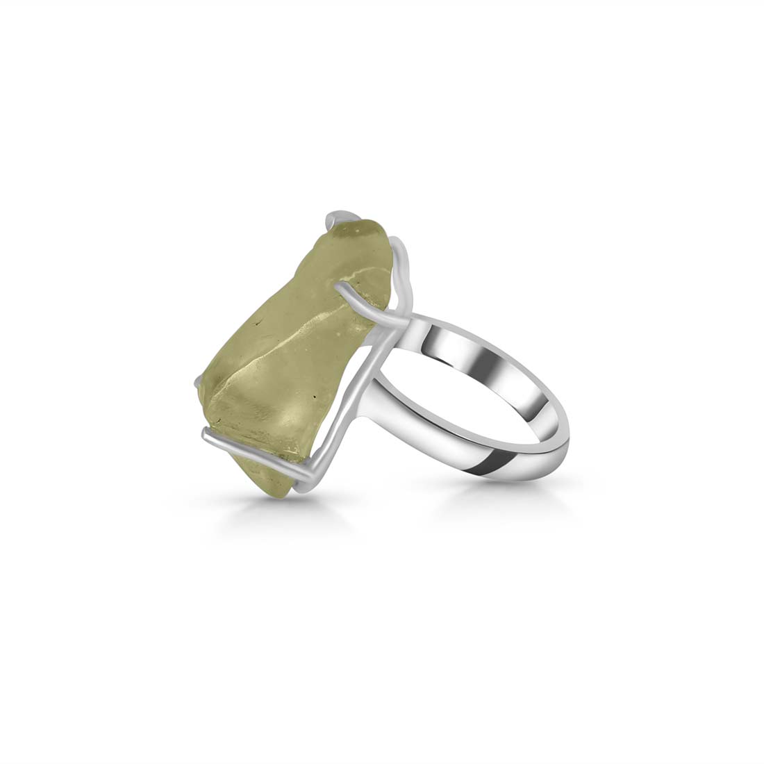 Premium Libyan Desert Glass Statement Ring - LDG-R-40