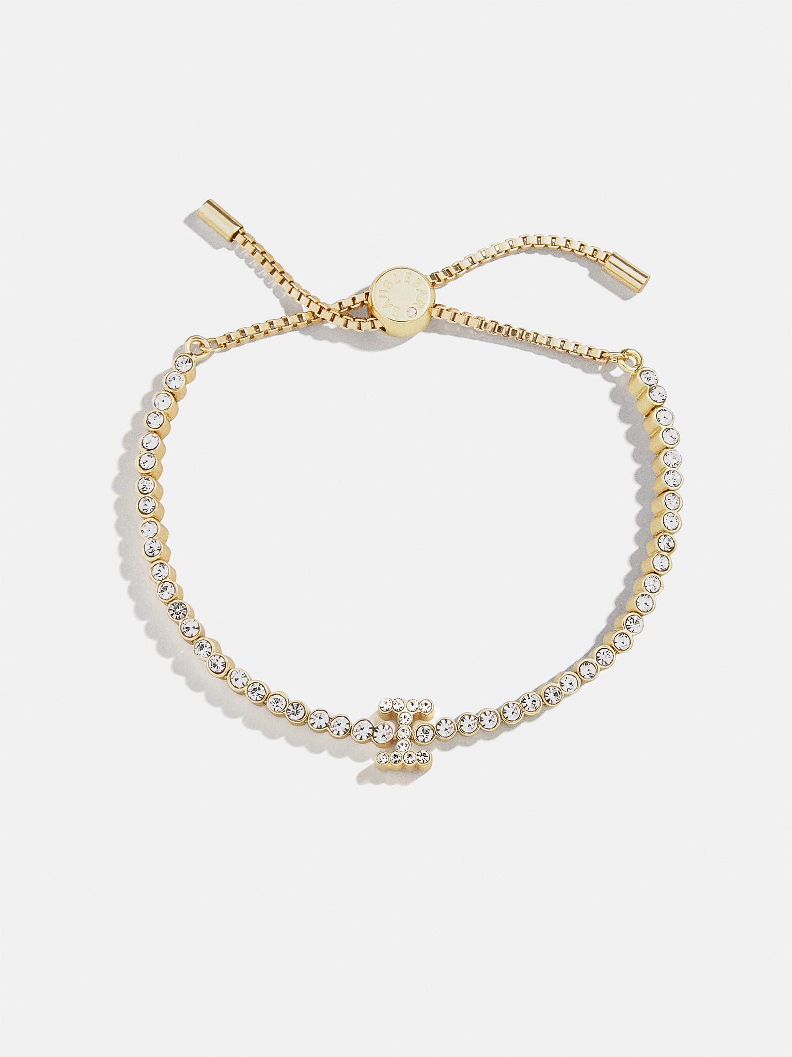 Premium Tennis Initial Bracelet - Gold & Pavé