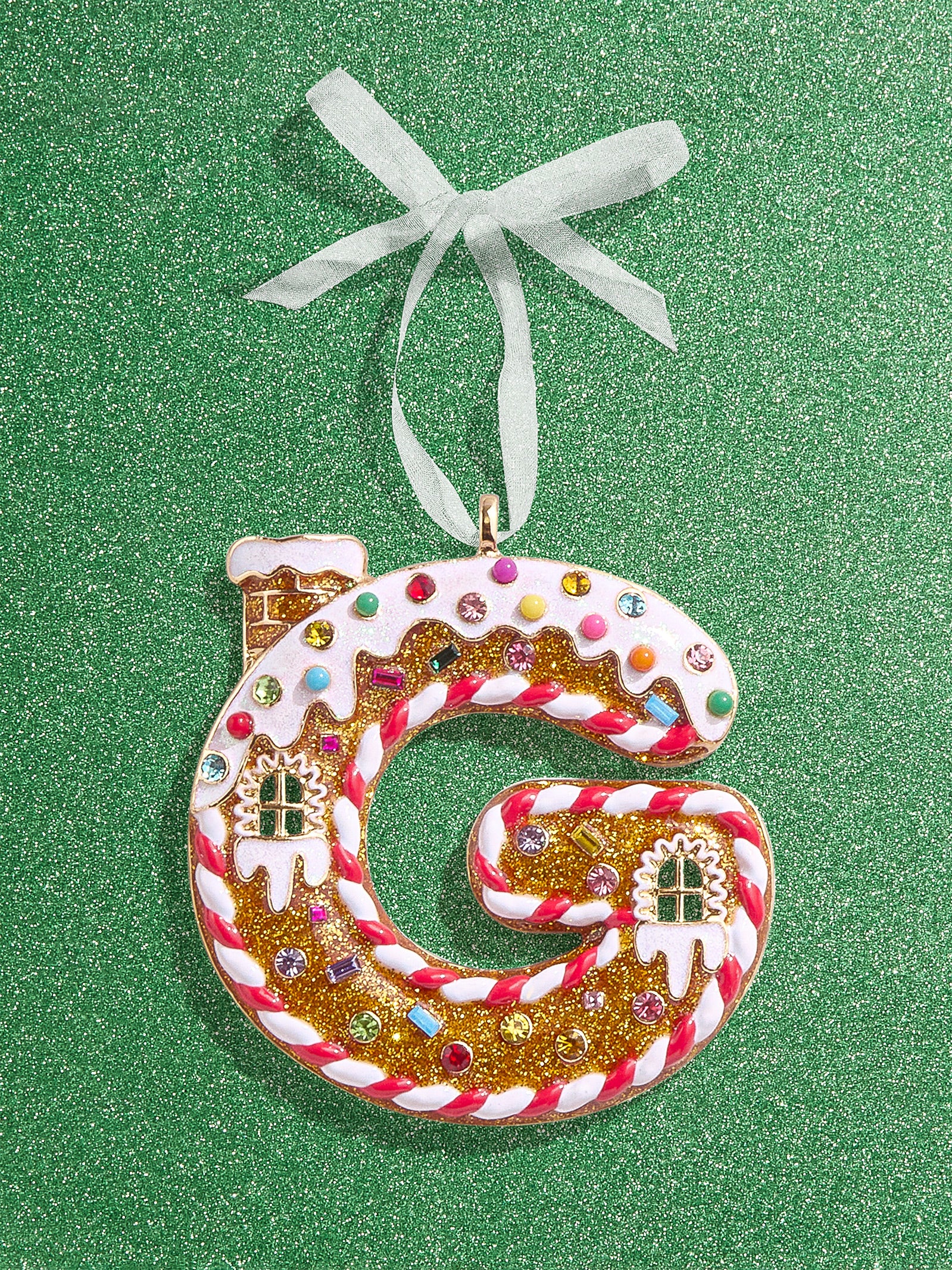 Premium Gingerbread Initial Ornament - Personalize Your Holiday Magic