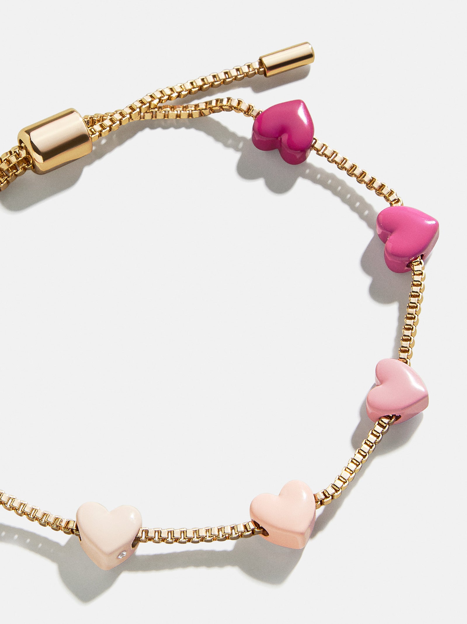 Premium Brittany Kids' Heart Bracelet - Adjustable Pink Gold