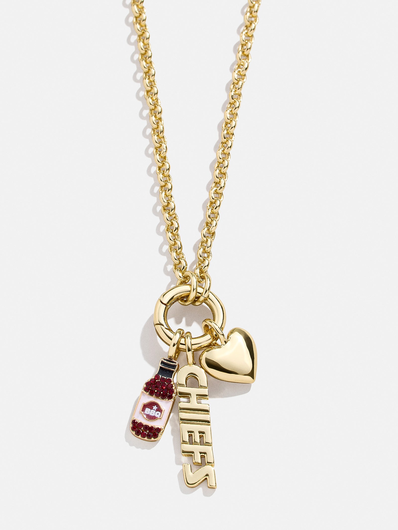 Premium Kansas City Chiefs Charm Necklace by WEAR x Erin Andrews - Official NFL Licensed