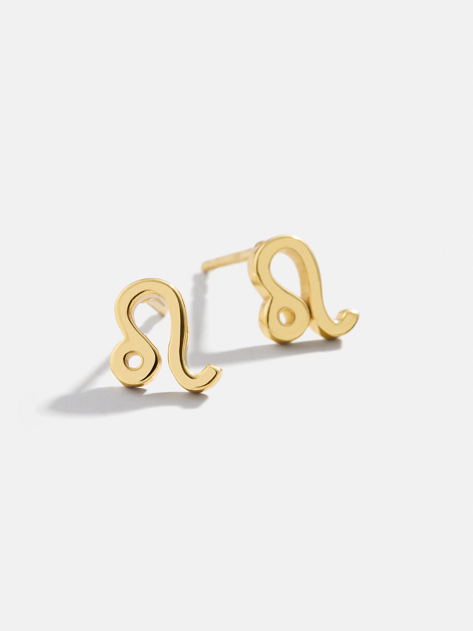 Premium 18K Gold Zodiac Stud Earrings - Gold Plated Sterling Silver