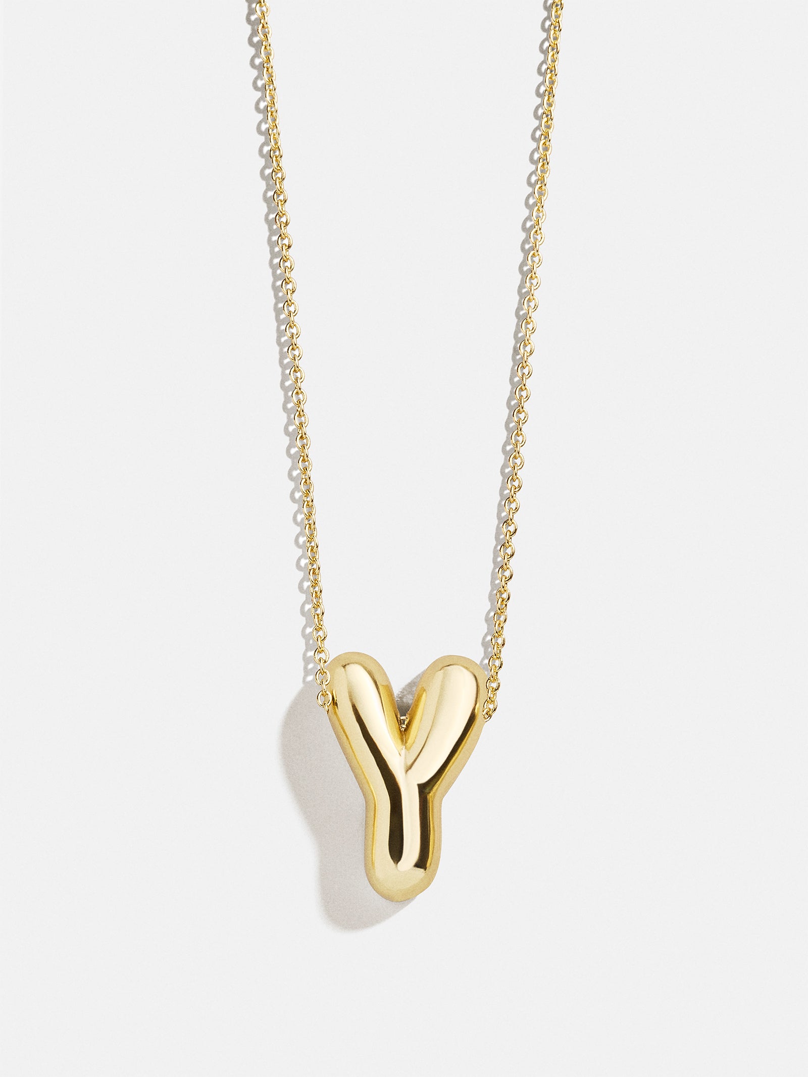 Premium Kids' Bubble Initial Necklace - Personalized Gold Charm