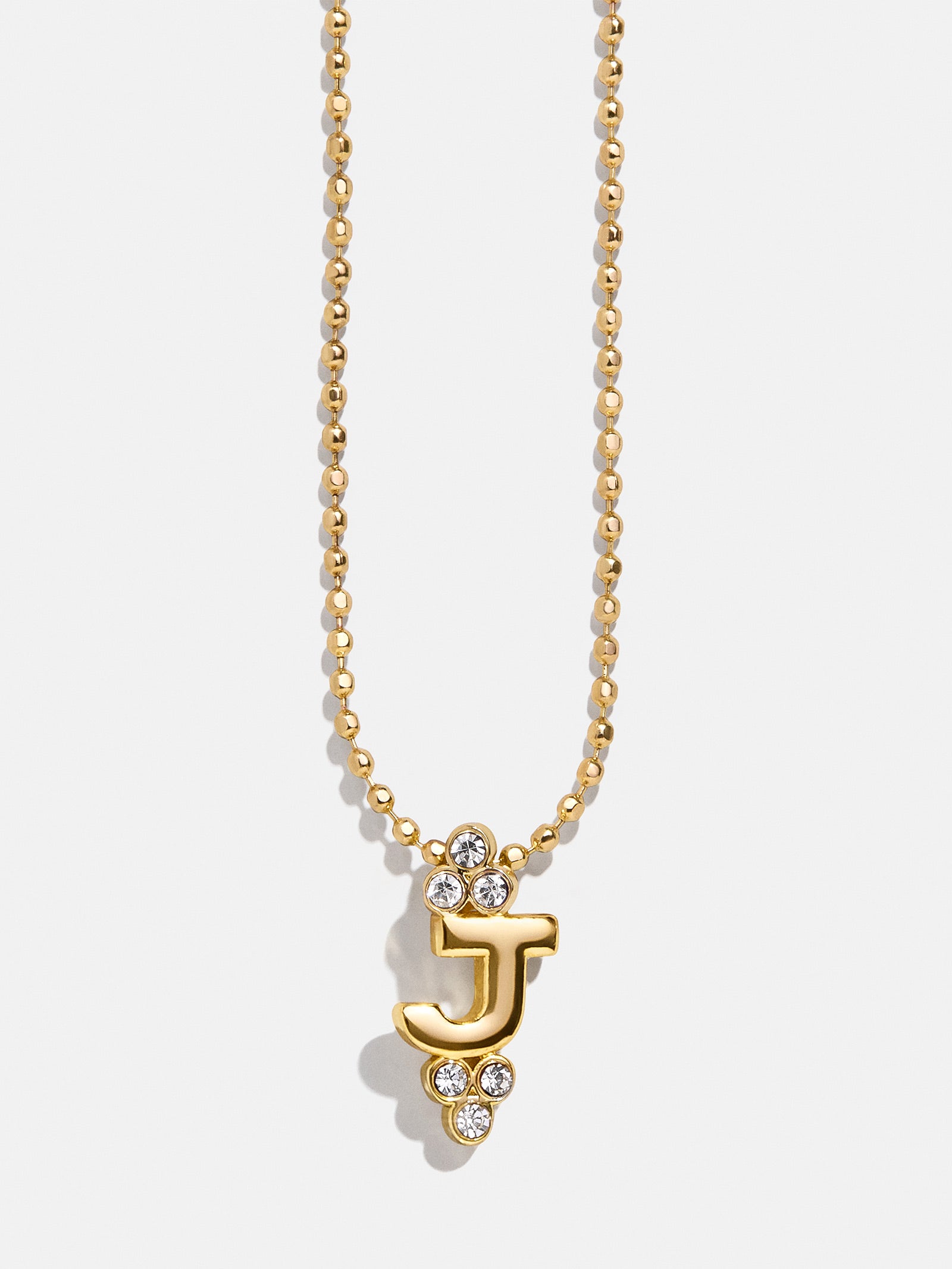 Premium Initial Triad Necklace - Gold & Pavé