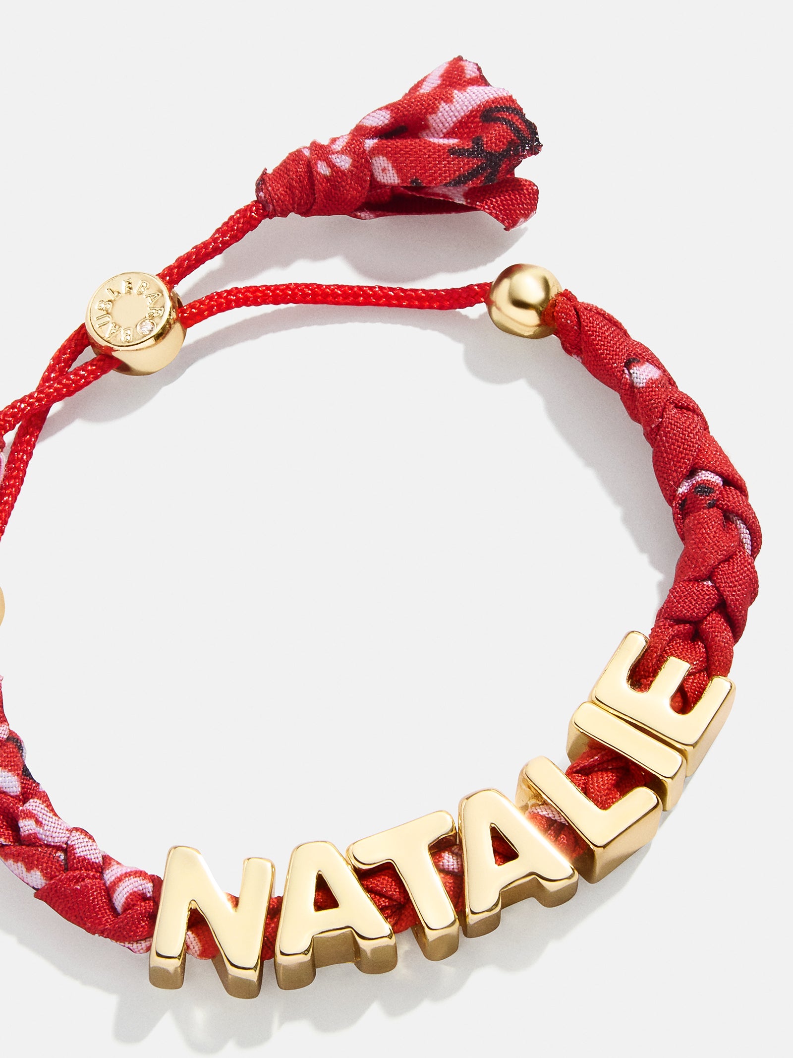 Premium Custom Bandana Nameplate Bracelet - Red