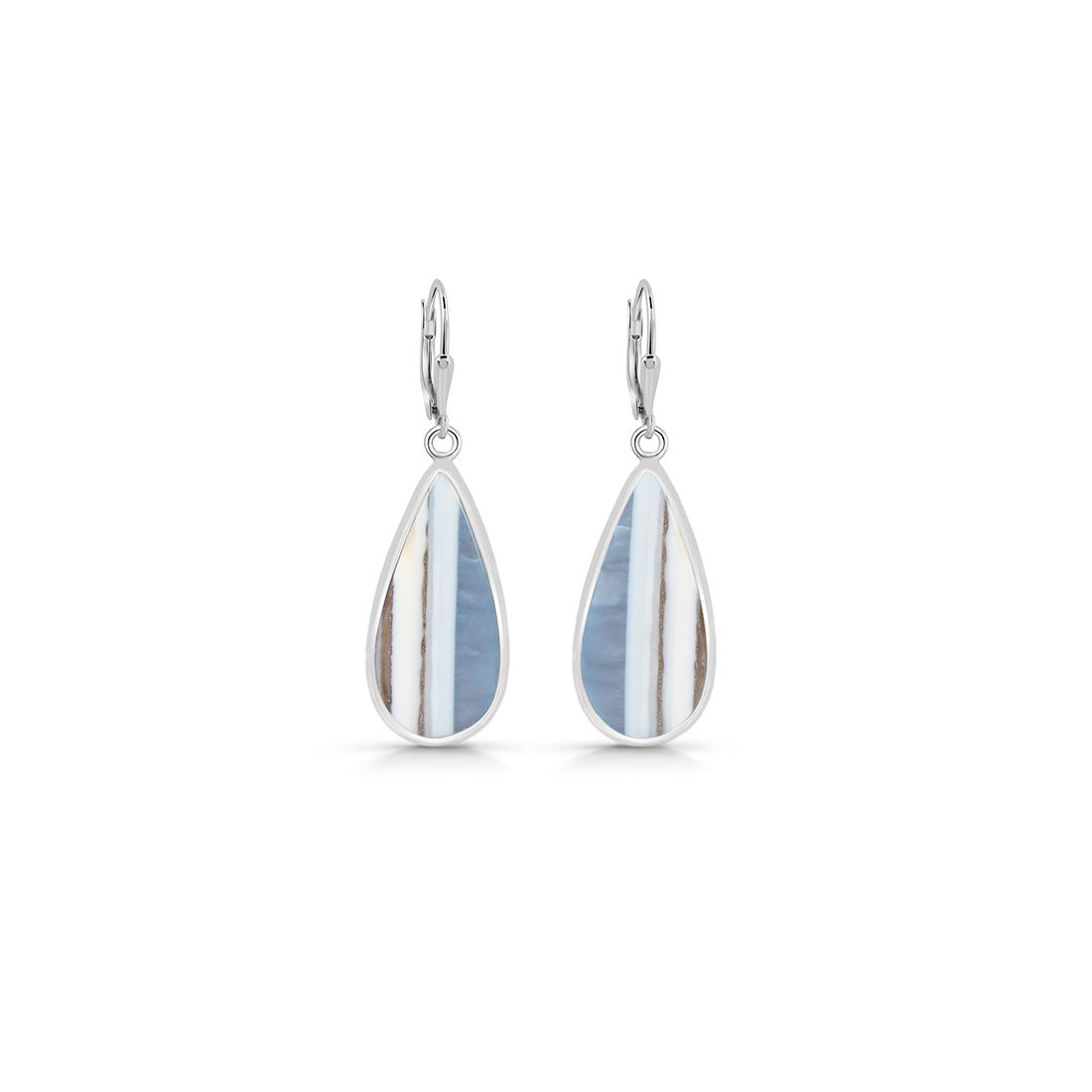 Premium Blue Opal Statement Earrings - Elegant Sagacia Jewelry