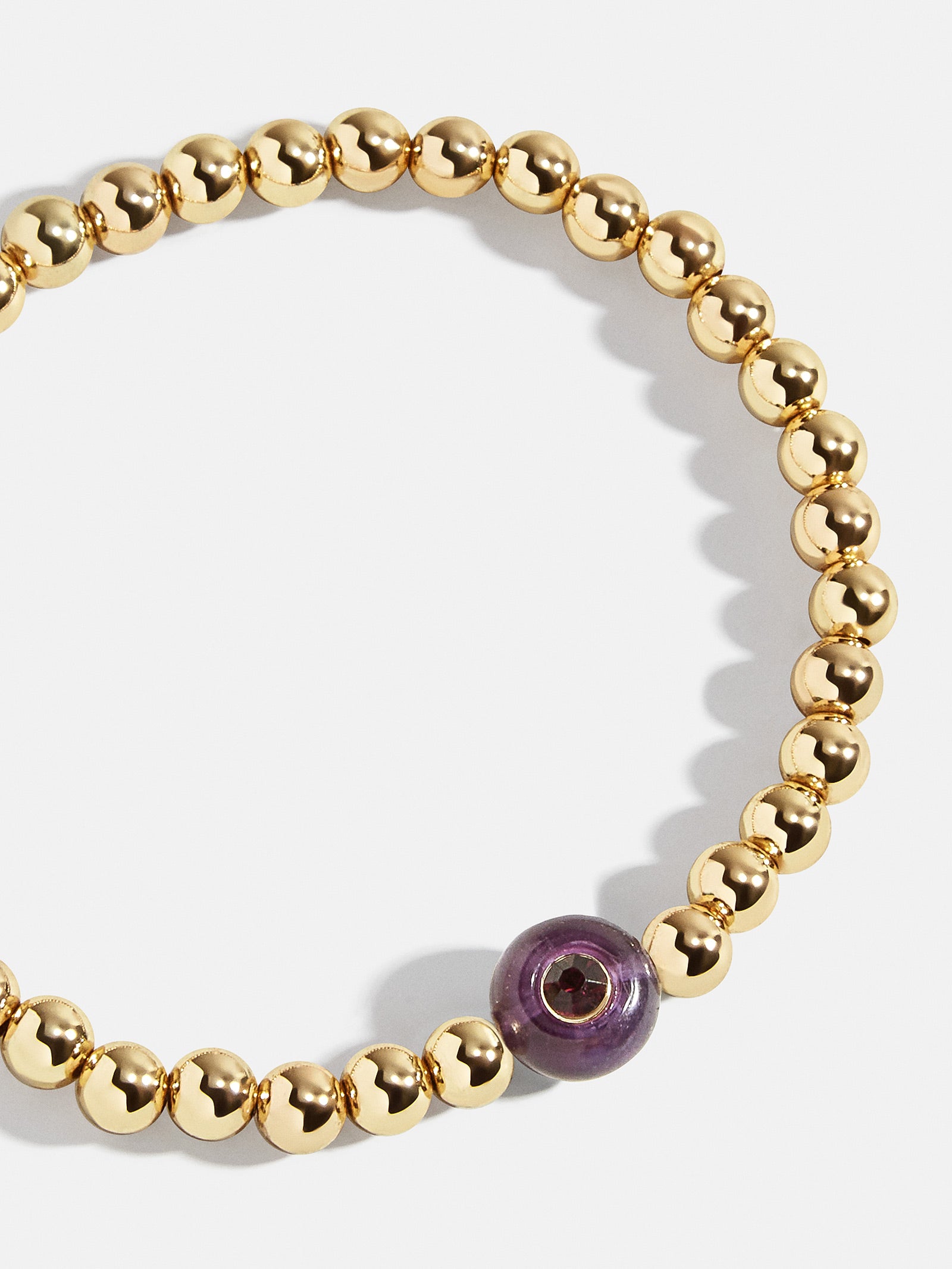 Premium Amethyst Birthstone Bracelet - Modern Pisa Style