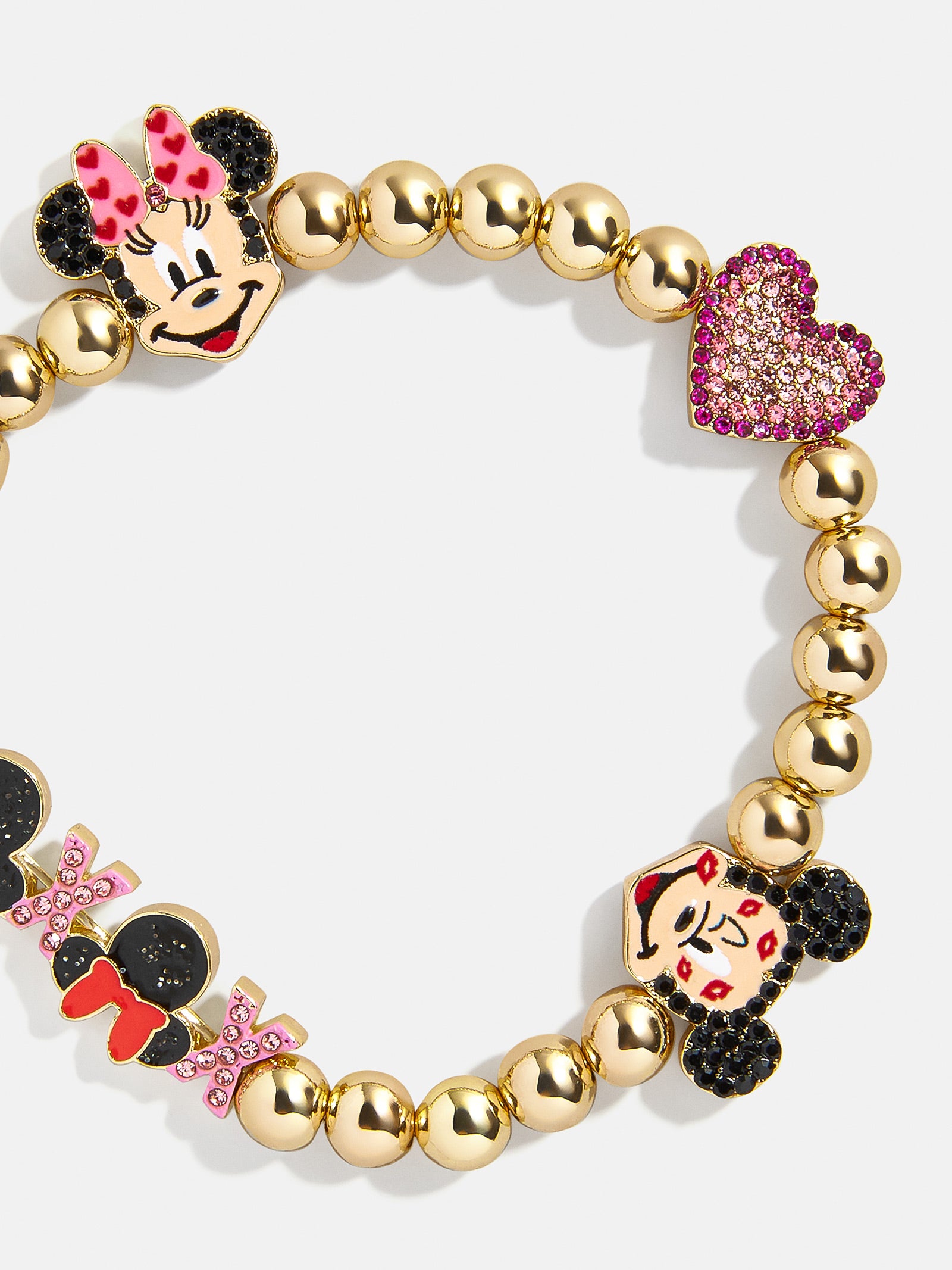 Premium Disney Mickey & Minnie Love Pisa Bracelet - Gold