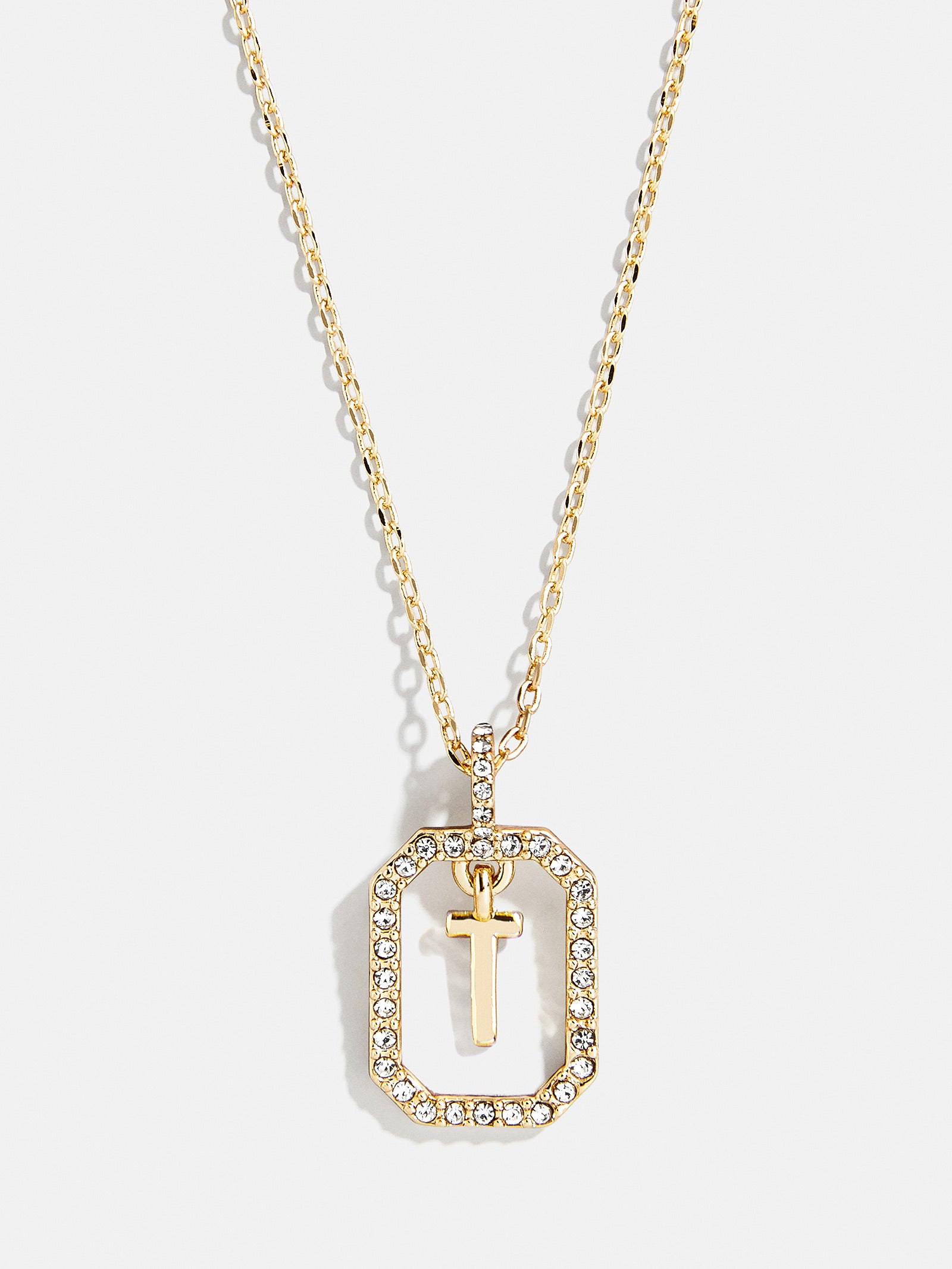 Premium Alicia Initial Necklace - Gold & Pavé Crystal Design