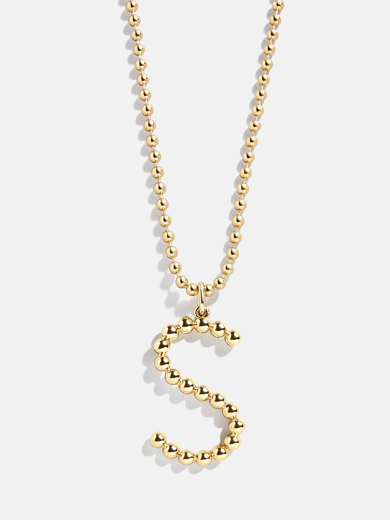 Ultimate Oversized Pisa Initial Necklace - Premium Gold