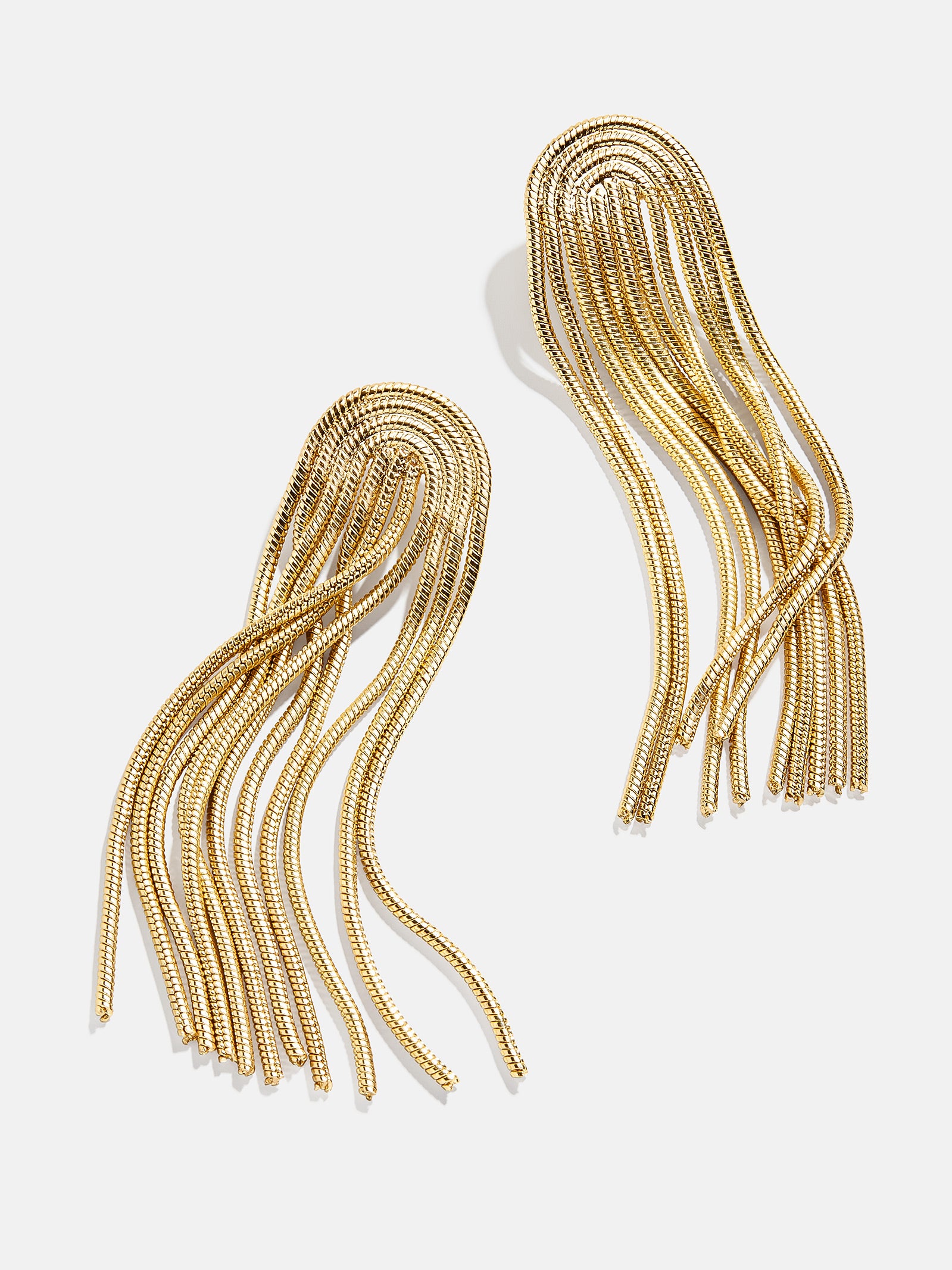 Premium Amy Gold Chain Fringe Earrings