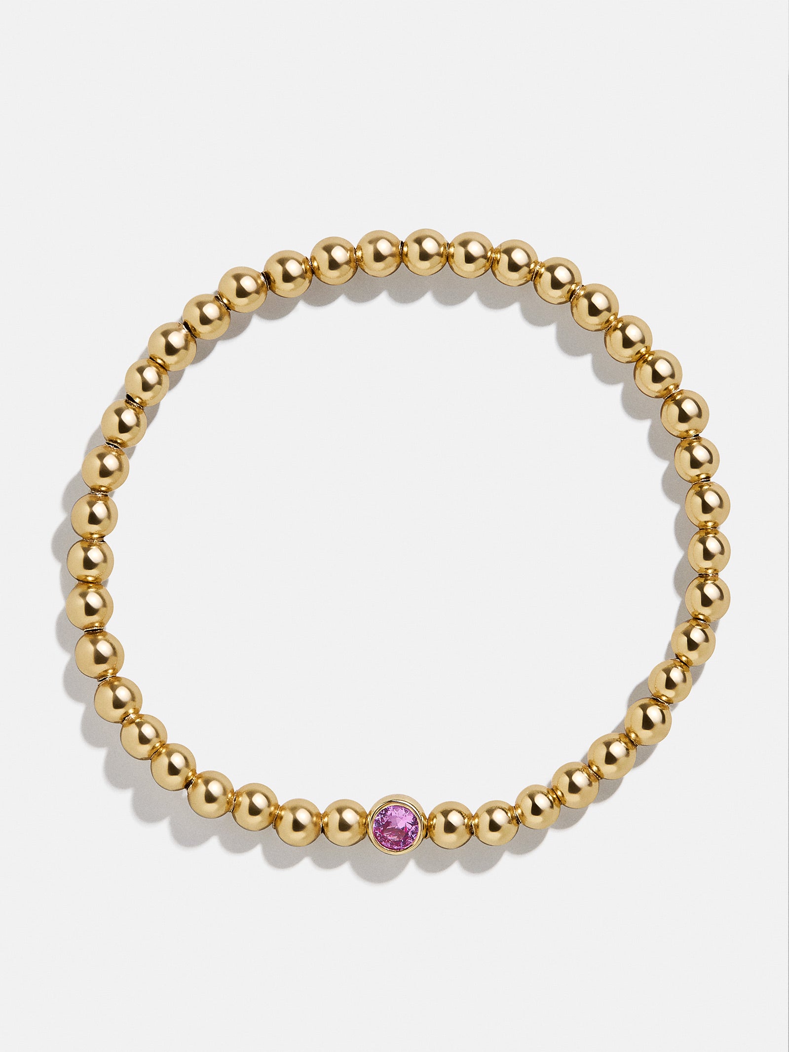 Premium 18K Gold Birthstone Pisa Bracelet - Rose | Ultimate Personal Jewelry