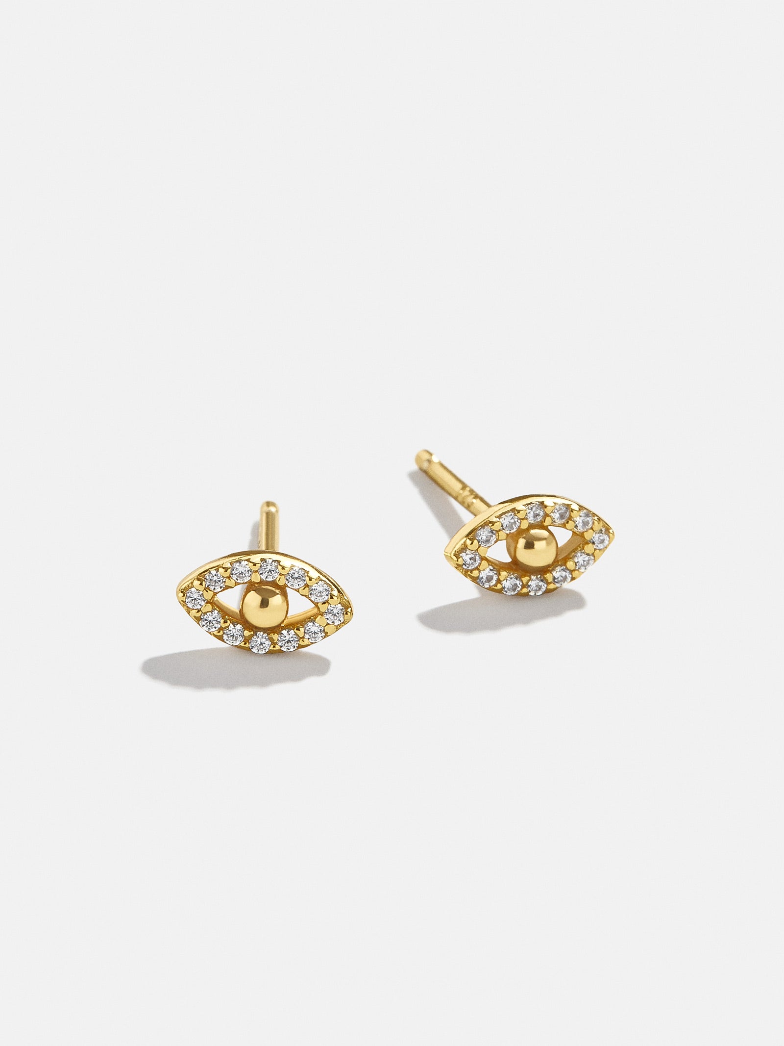 Premium Silma 18K Gold Evil Eye Stud Earrings