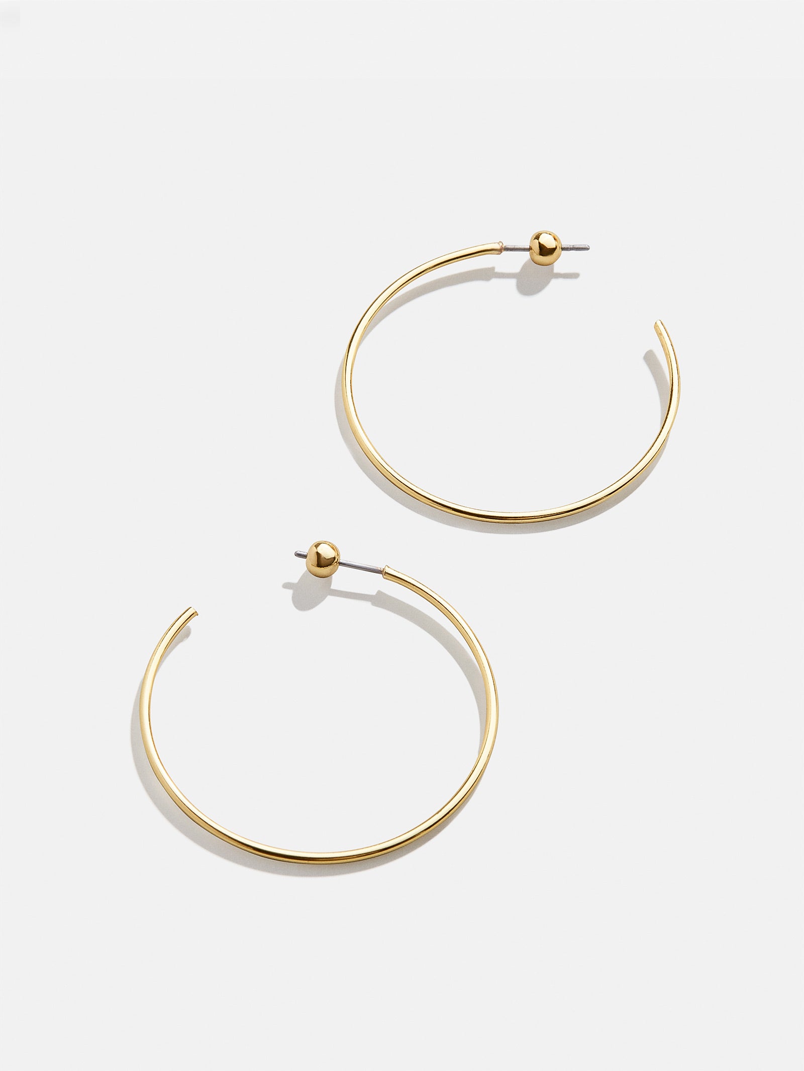 Premium Dalilah Hoop Earrings - 36MM, Ultimate Thin Gold Hoops