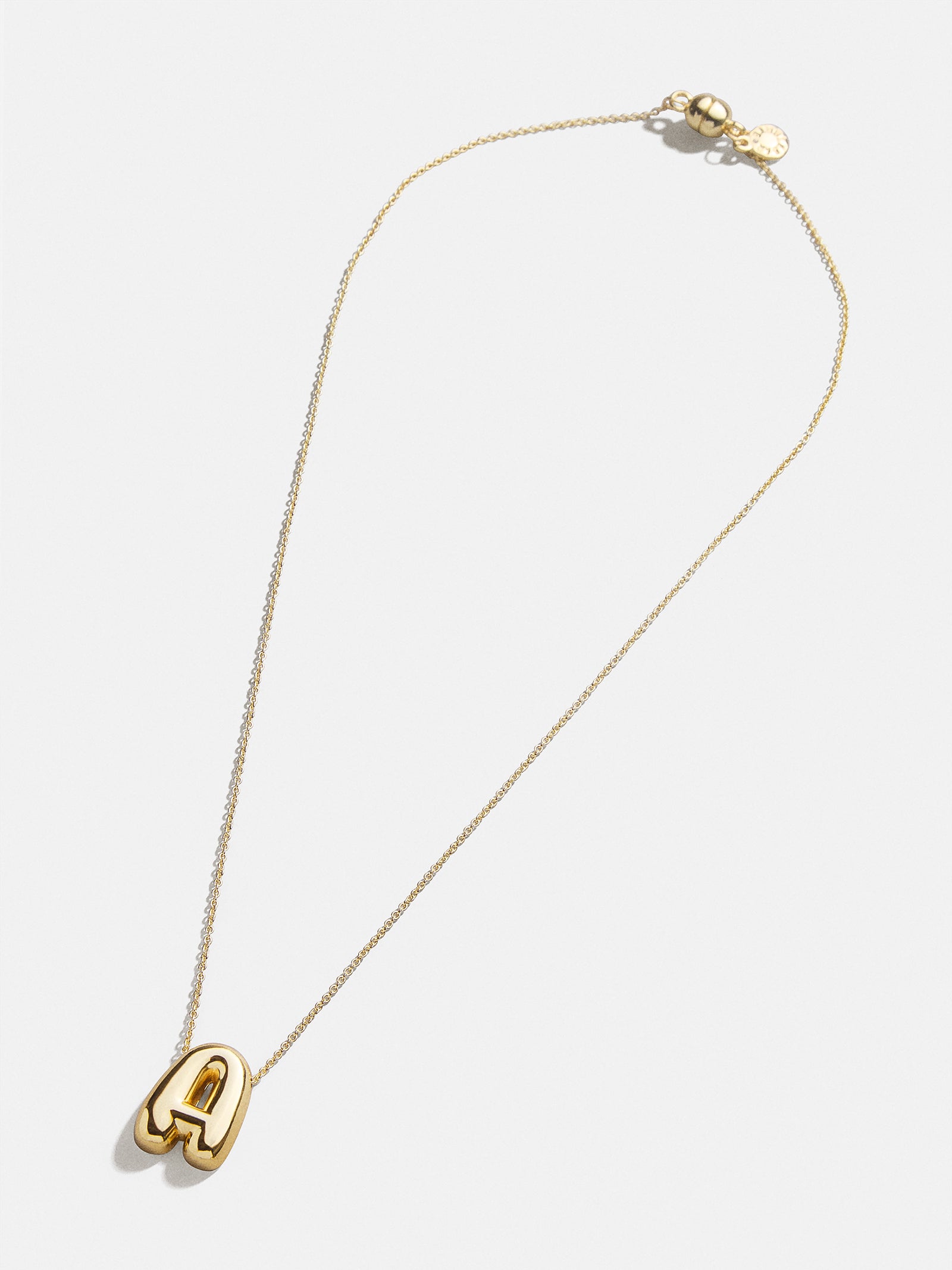 Premium Kids' Bubble Initial Necklace - Personalized Gold Charm