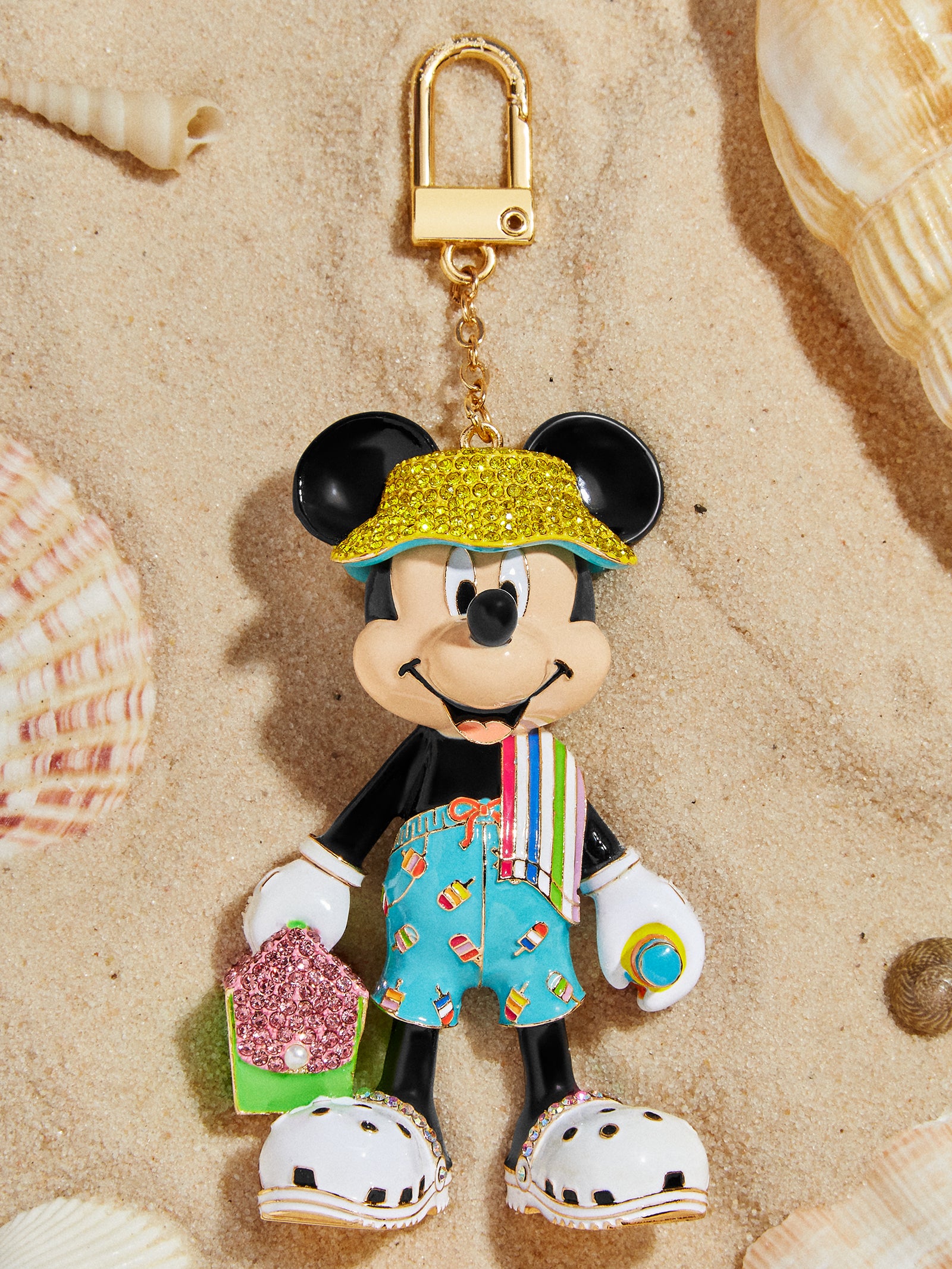 Disney Premium Mickey Mouse Pool Party Bag Charm - Ultimate Summer Style