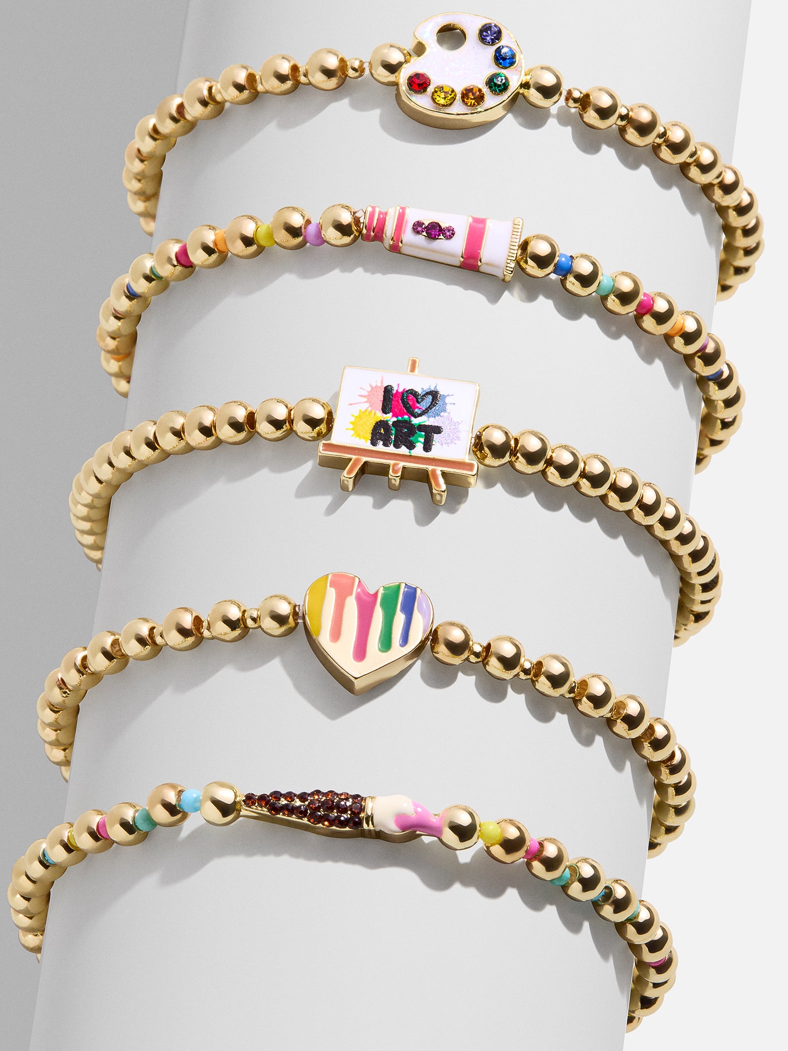 Premium Creative Streak Kids' Pisa Bracelet Set - Artistic Charm Collection