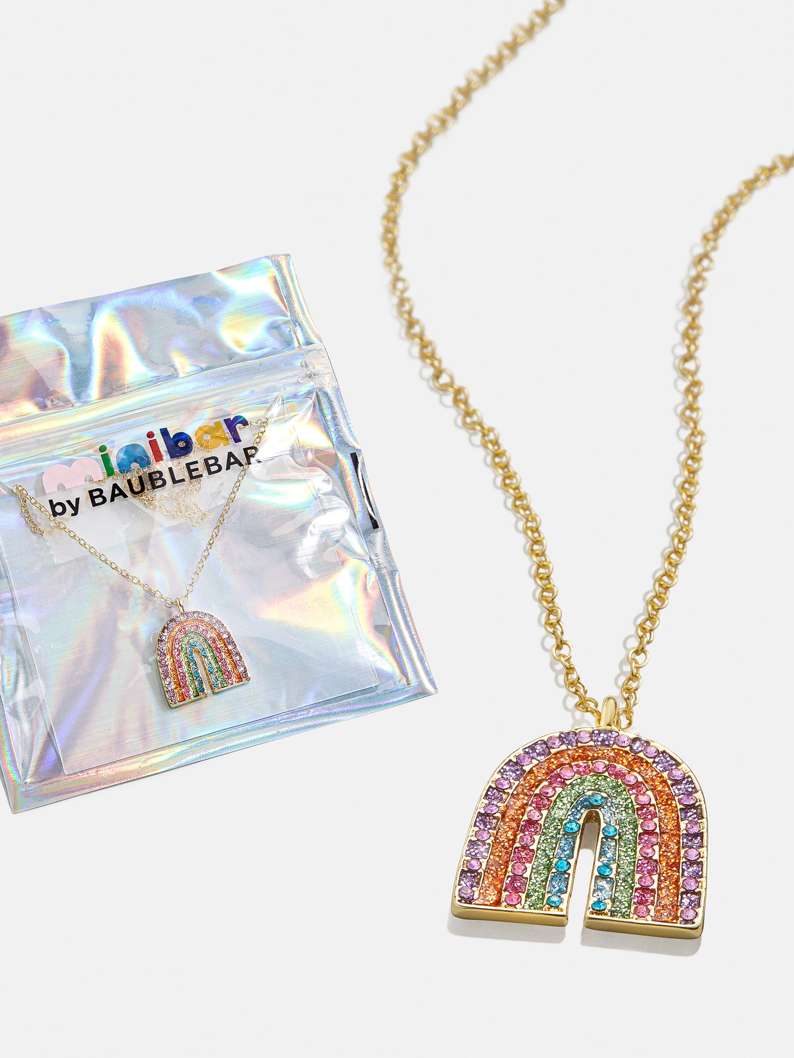 Premium Maeve Kids' Rainbow Pendant Necklace - Ultimate Style for Little Ones