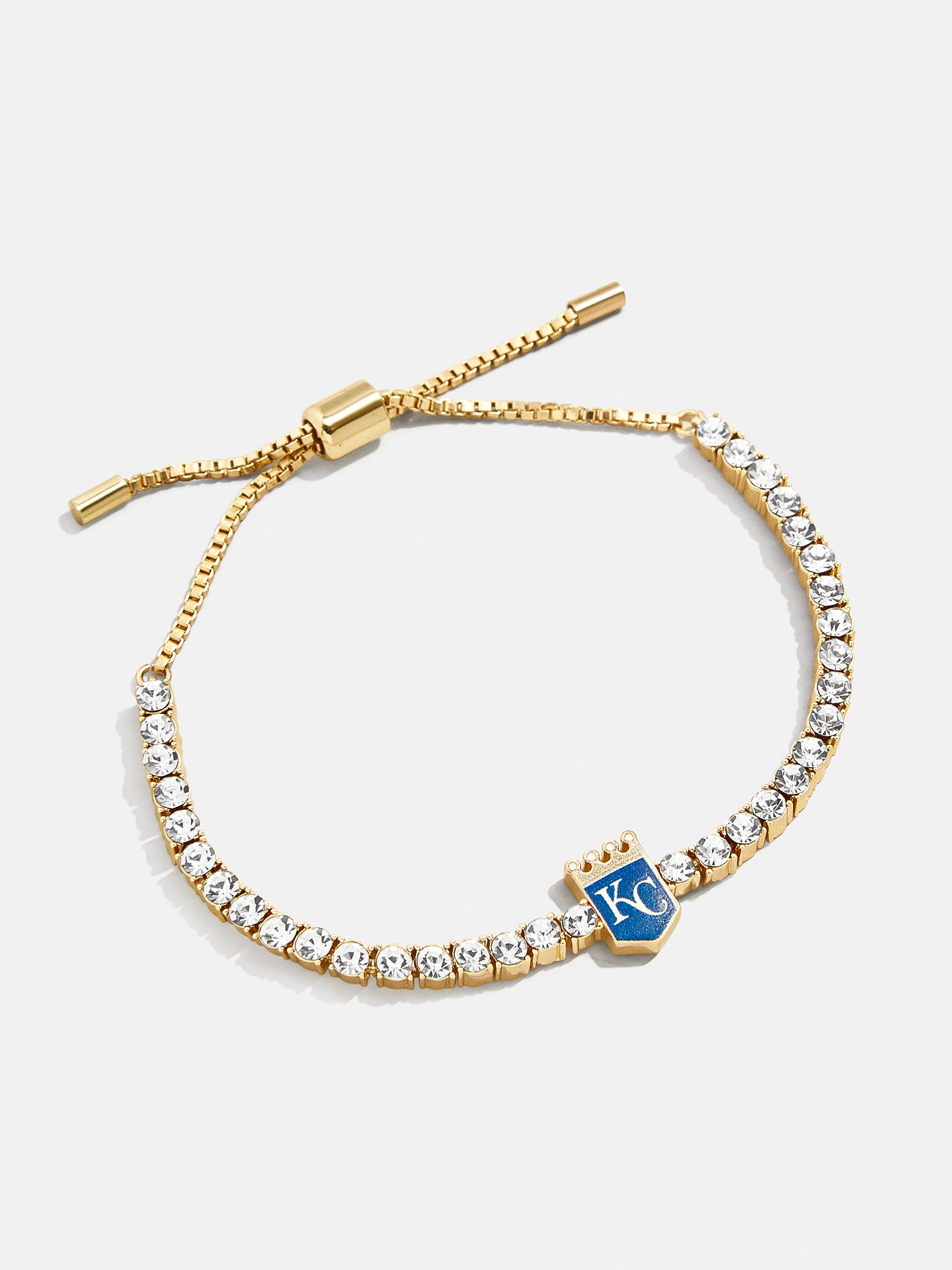 Premium MLB Kansas City Royals Gold Tennis Bracelet