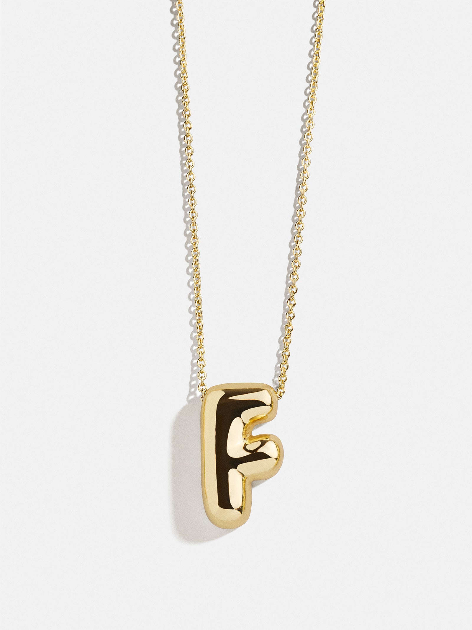 Premium Kids' Bubble Initial Necklace - Personalized Gold Charm