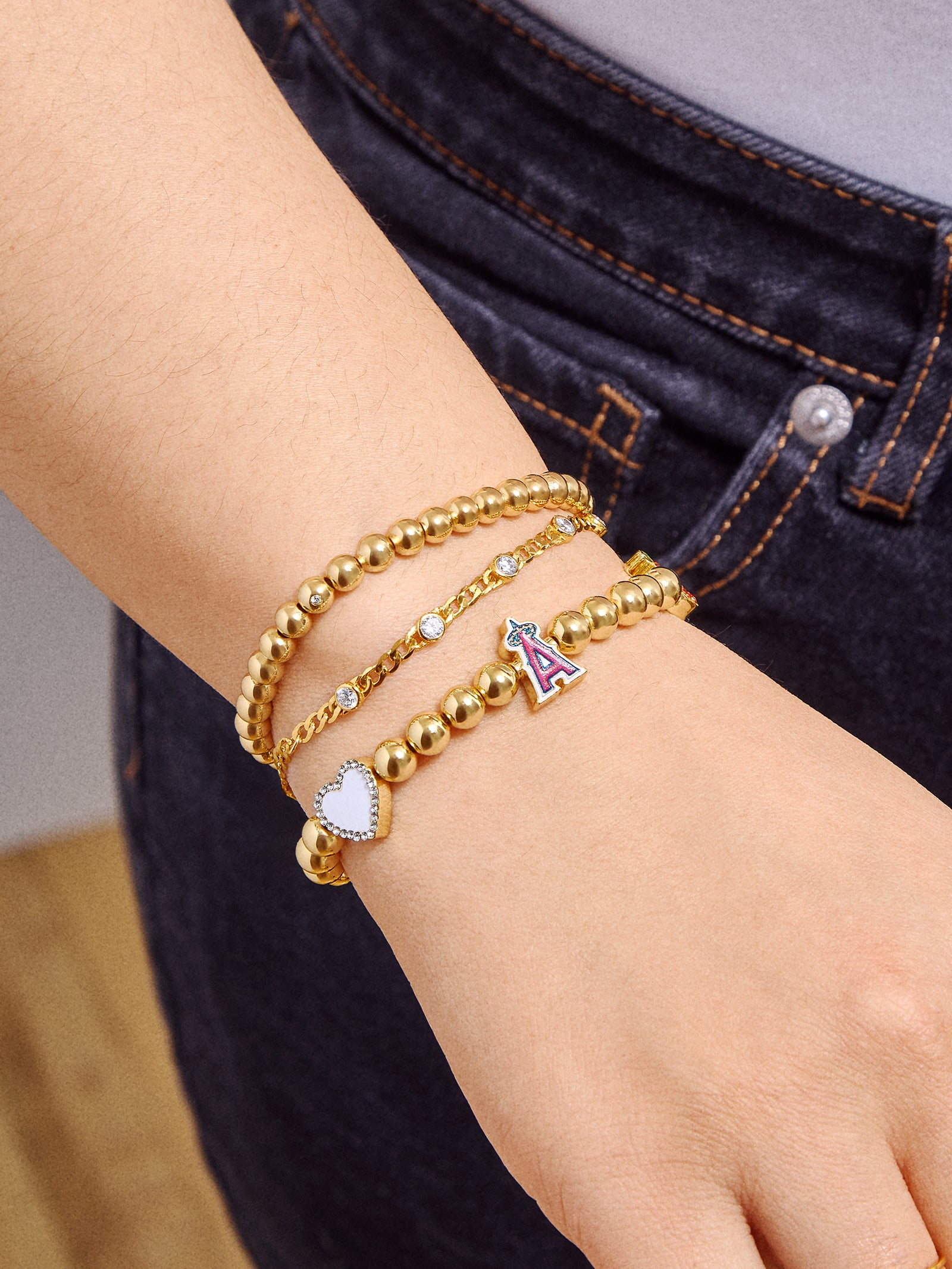 Premium MLB Pisa Charm Bracelet - Los Angeles Angels Edition