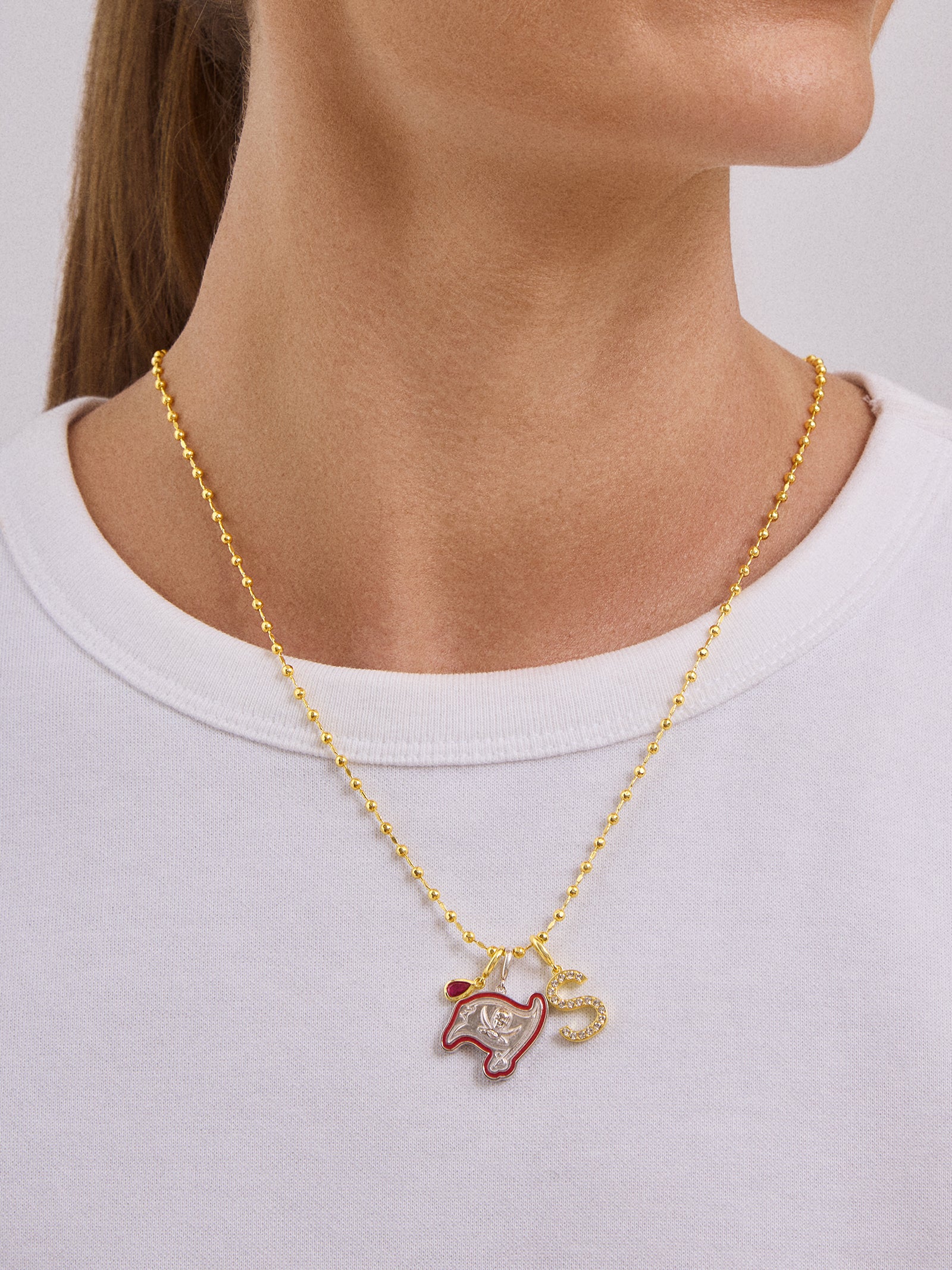 Ultimate Tampa Bay Buccaneers Cluster Charm by Erin Andrews x BaubleBar - Premium NFL Jewelry