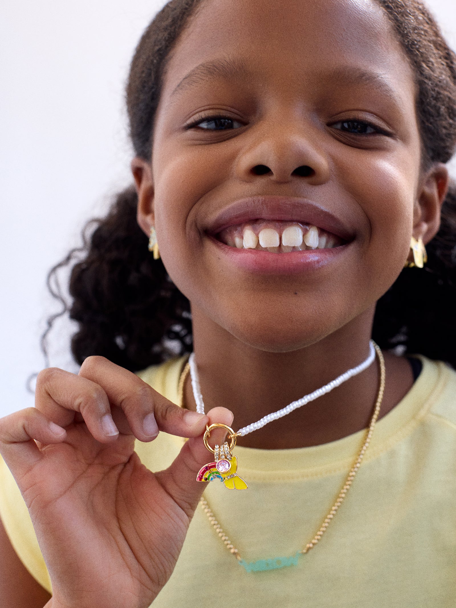 Premium Sunshine & Rainbows Kids' Charm Necklace - Ultimate Rainbow Jewelry