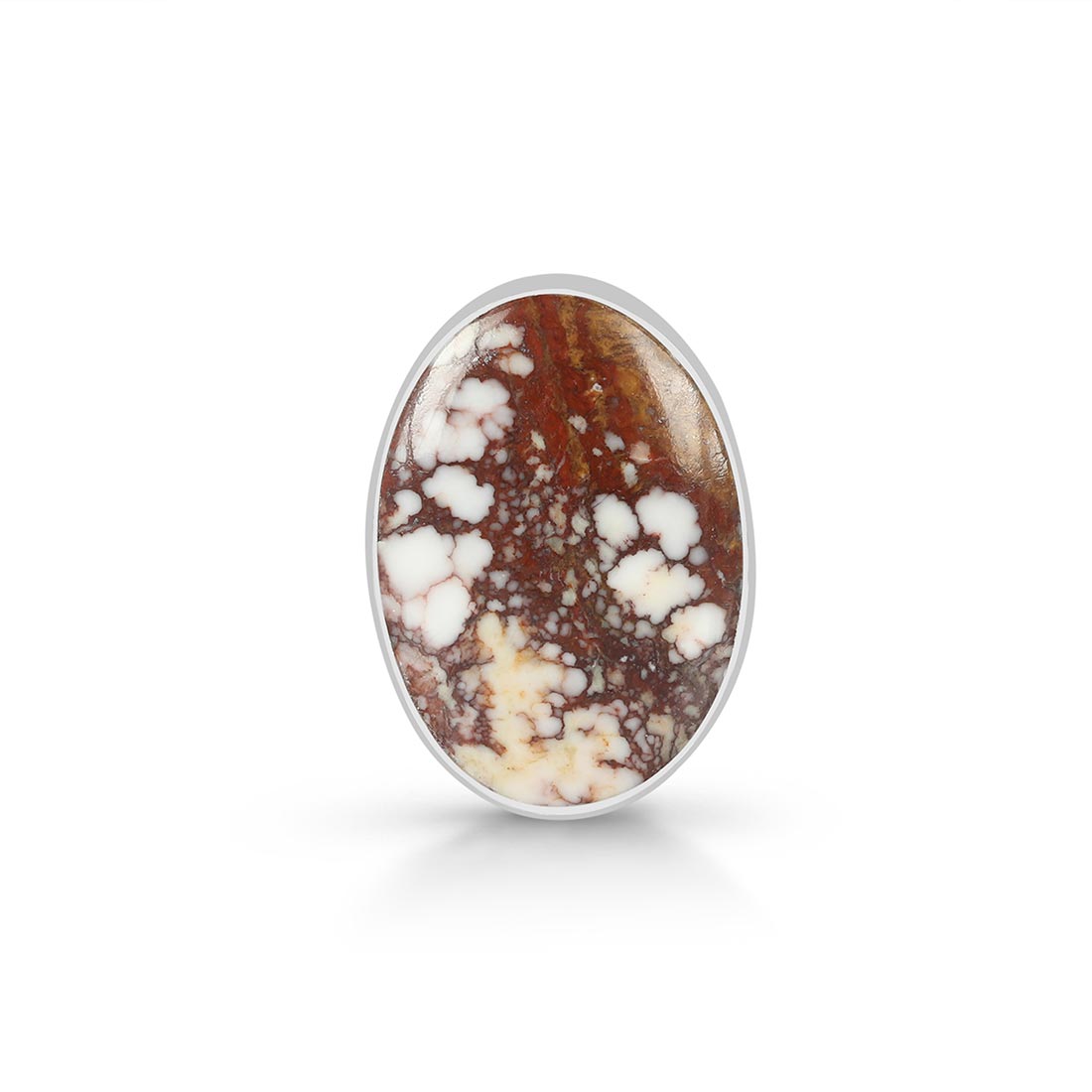 Premium Wild Horse Jasper Adjustable Ring - Elegant 925 Sterling Silver (WOJ-R-65)