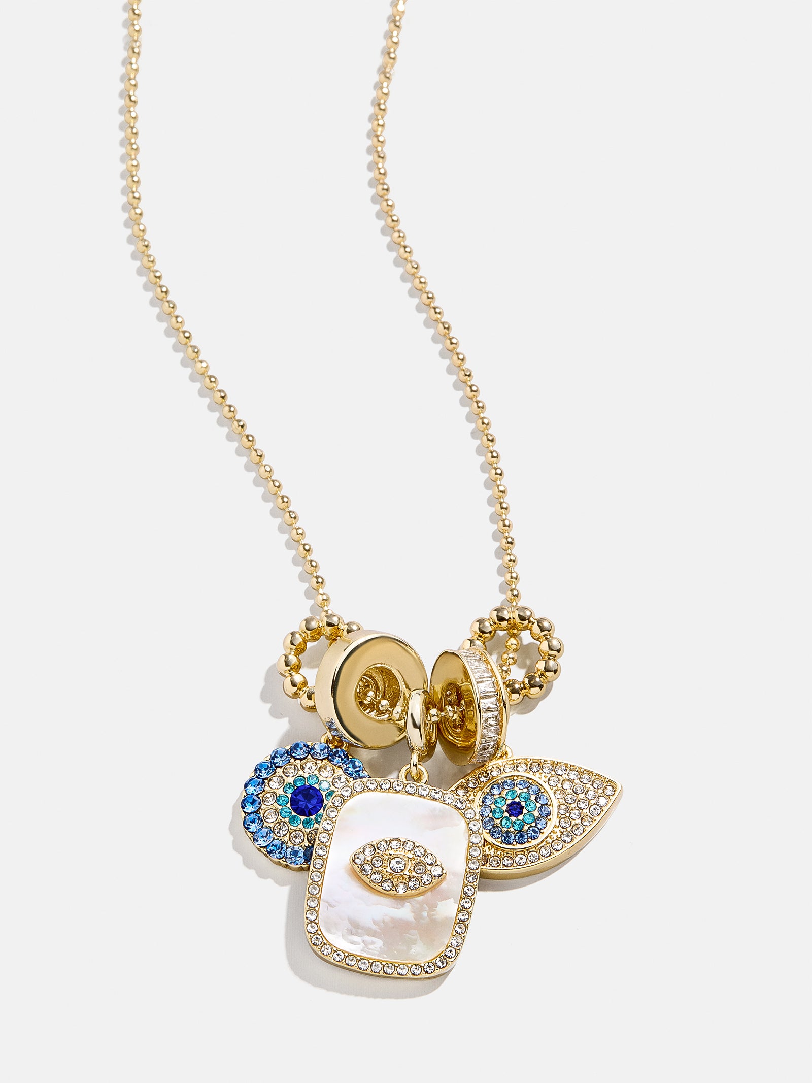 Premium Evil Eye Protection Necklace - Gold & Pavé