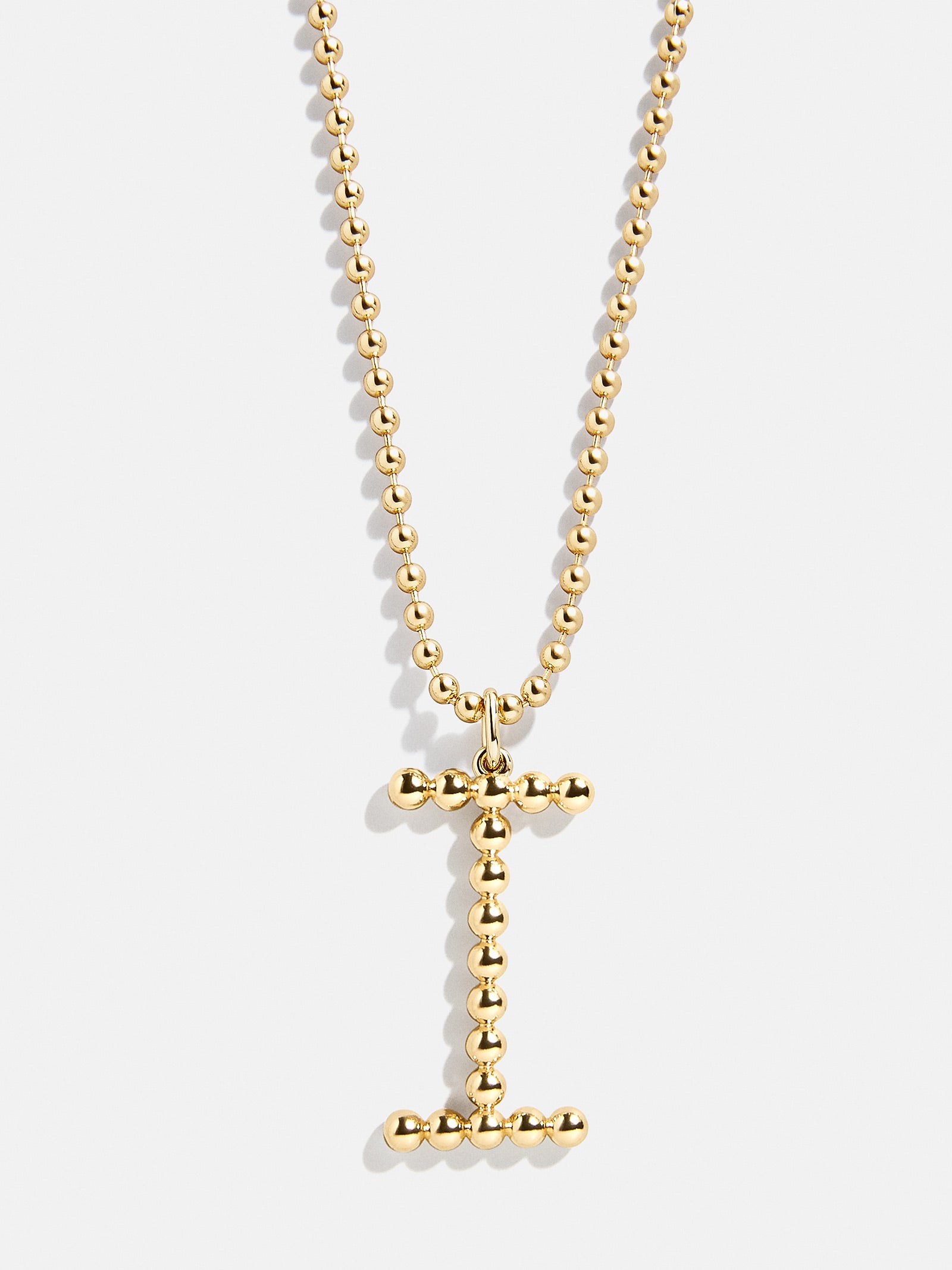 Ultimate Oversized Pisa Initial Necklace - Premium Gold