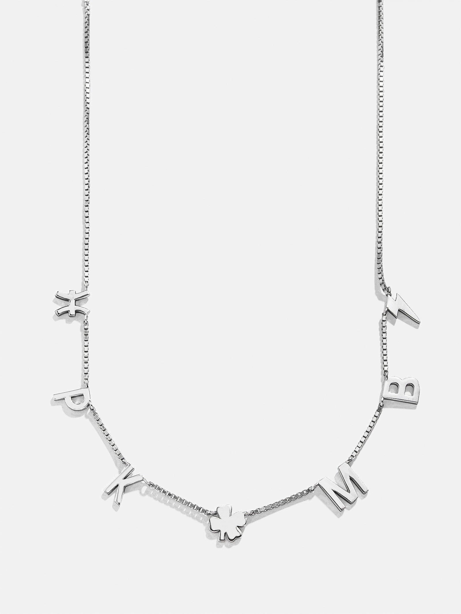 Ultimate Sterling Silver Custom Icon Necklace - Personalized Luxury