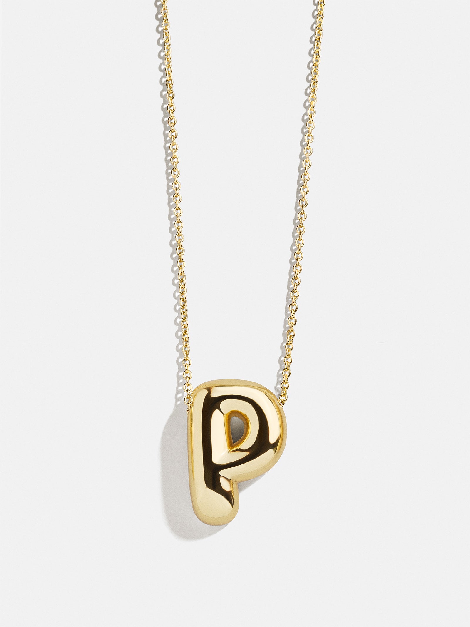 Premium Kids' Bubble Initial Necklace - Personalized Gold Charm