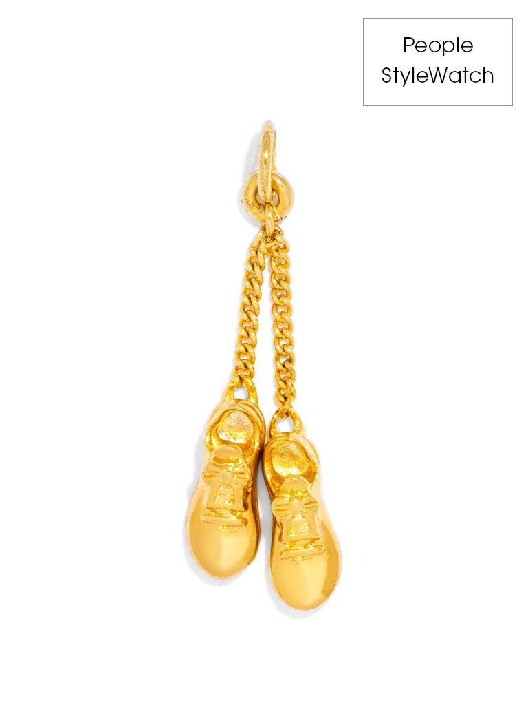 Premium Gold Tennis Shoes Charm - Style Upgrade