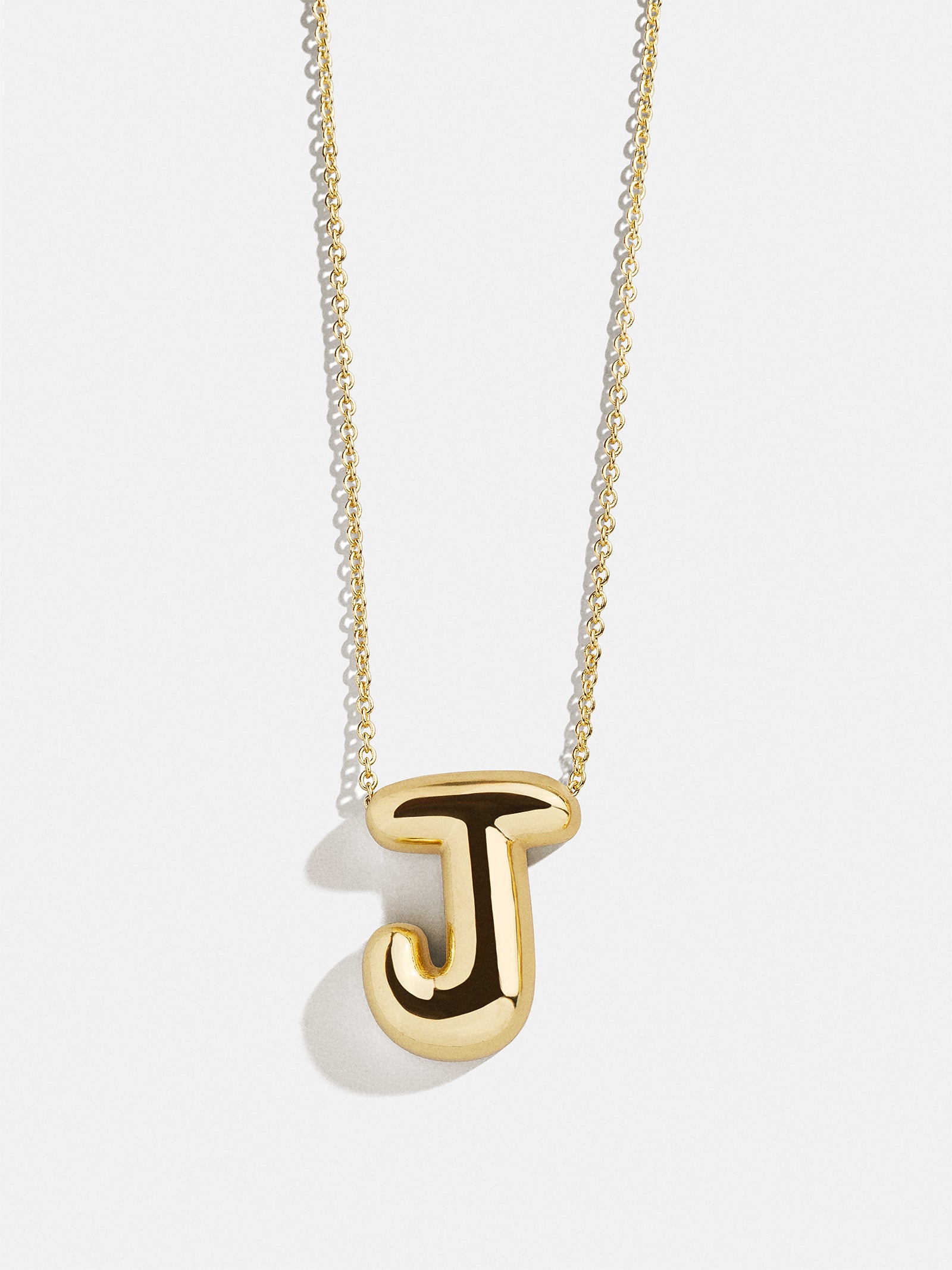 Premium Kids' Bubble Initial Necklace - Personalized Gold Charm