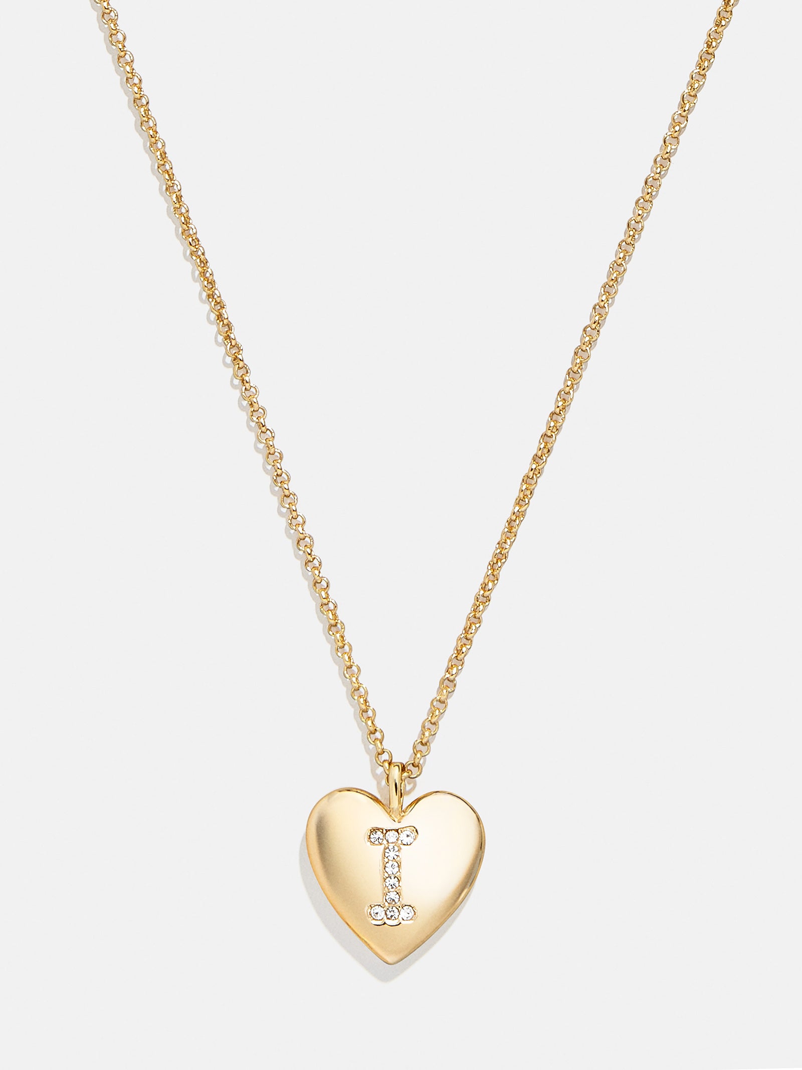 Premium Little Love Kids' Custom Initial Heart Necklace - Gold Plated