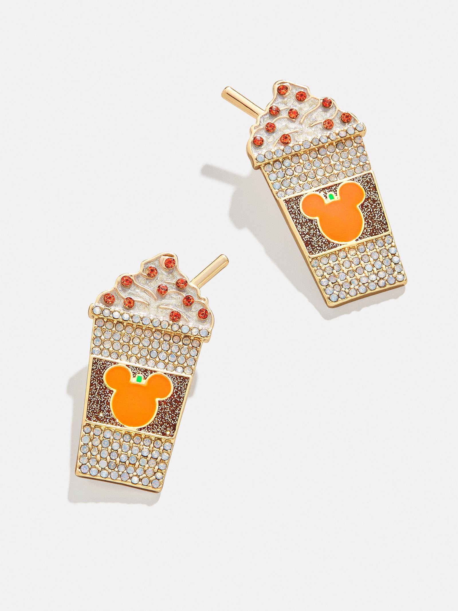 Premium Mickey Mouse Disney Pumpkin Spice Latte Earrings - Ultimate Fall Style